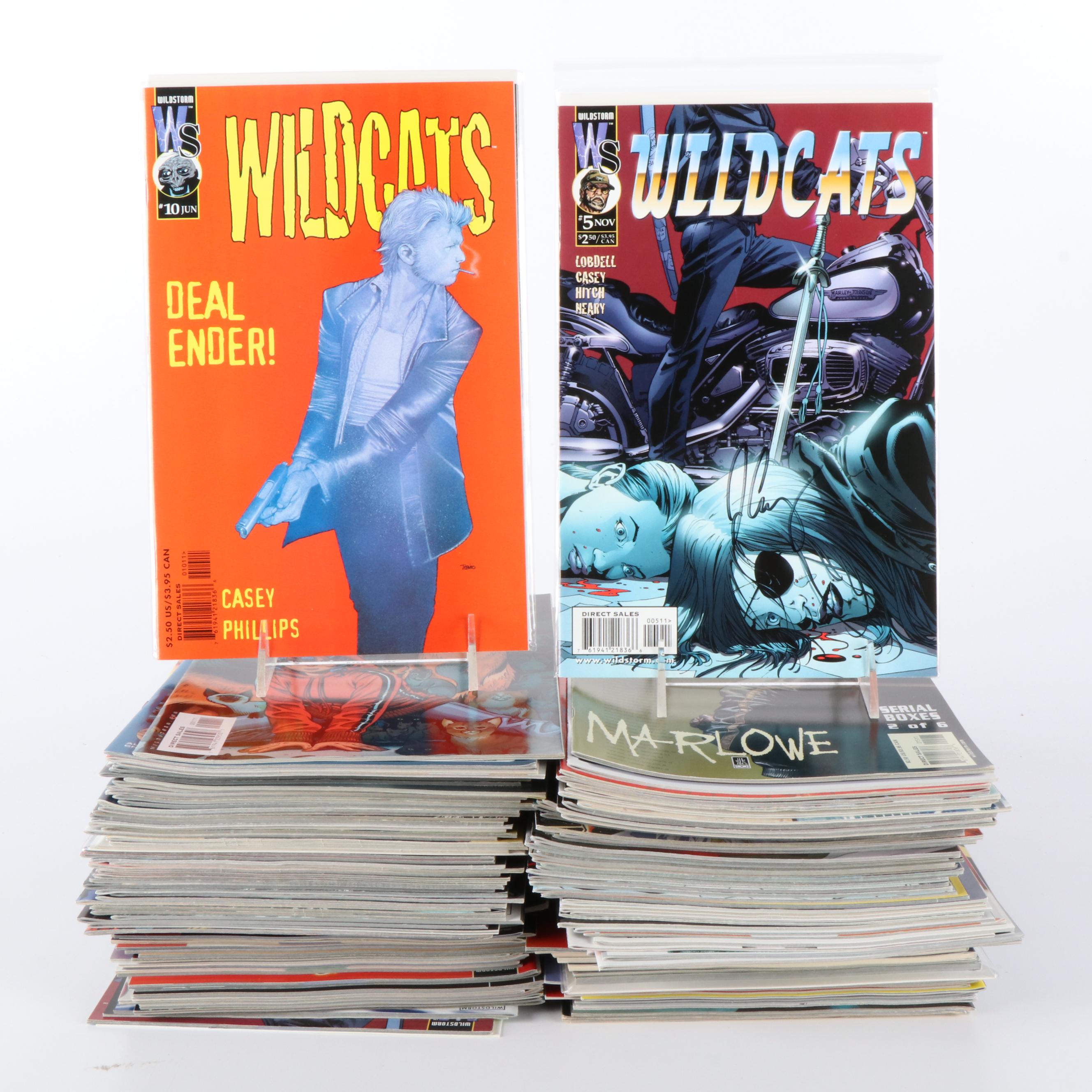 150+ Modern Age Comic Collection Including Signed "Mr. Majestic" and "Wildcats"