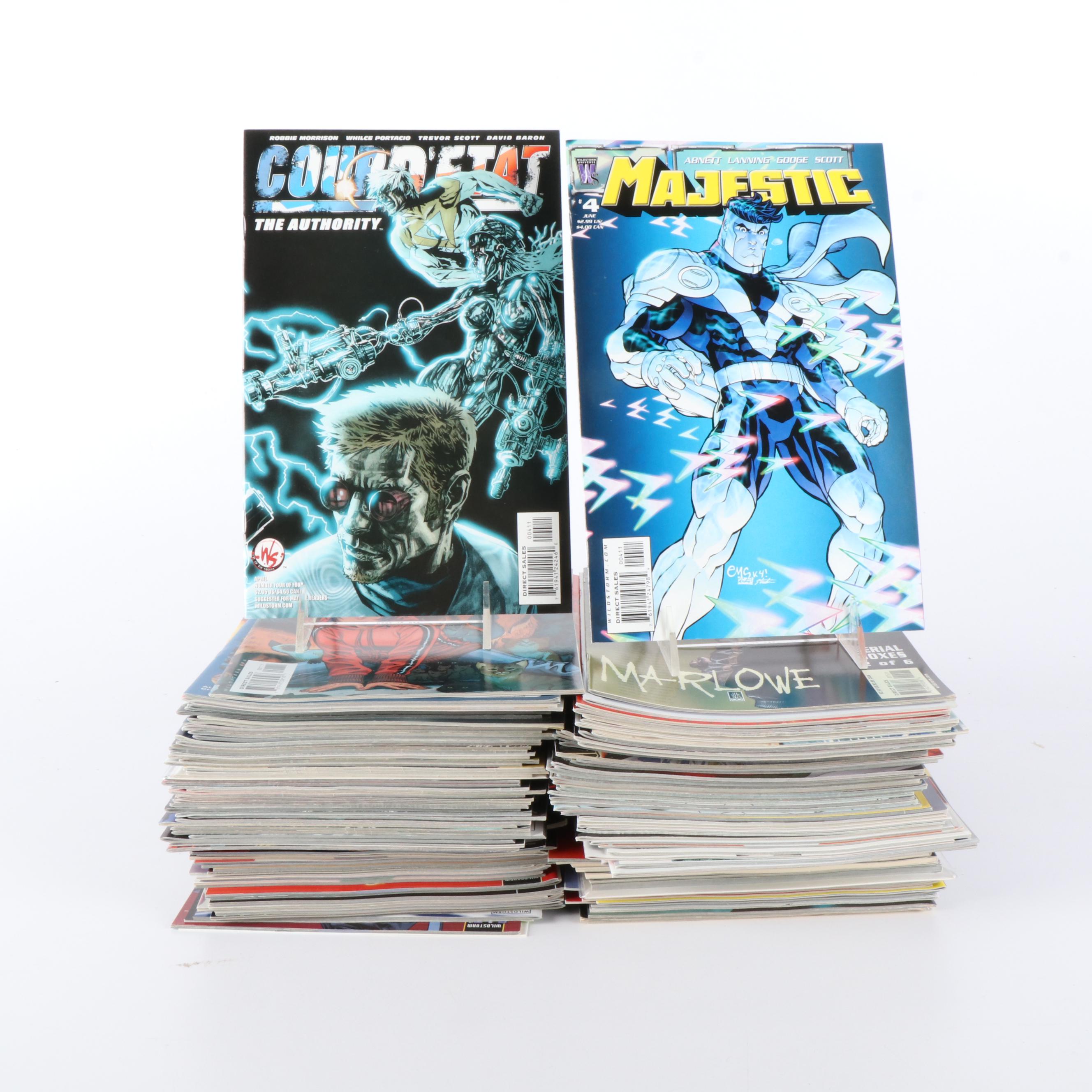 150+ Modern Age Comic Collection Including Signed "Mr. Majestic" and "Wildcats"