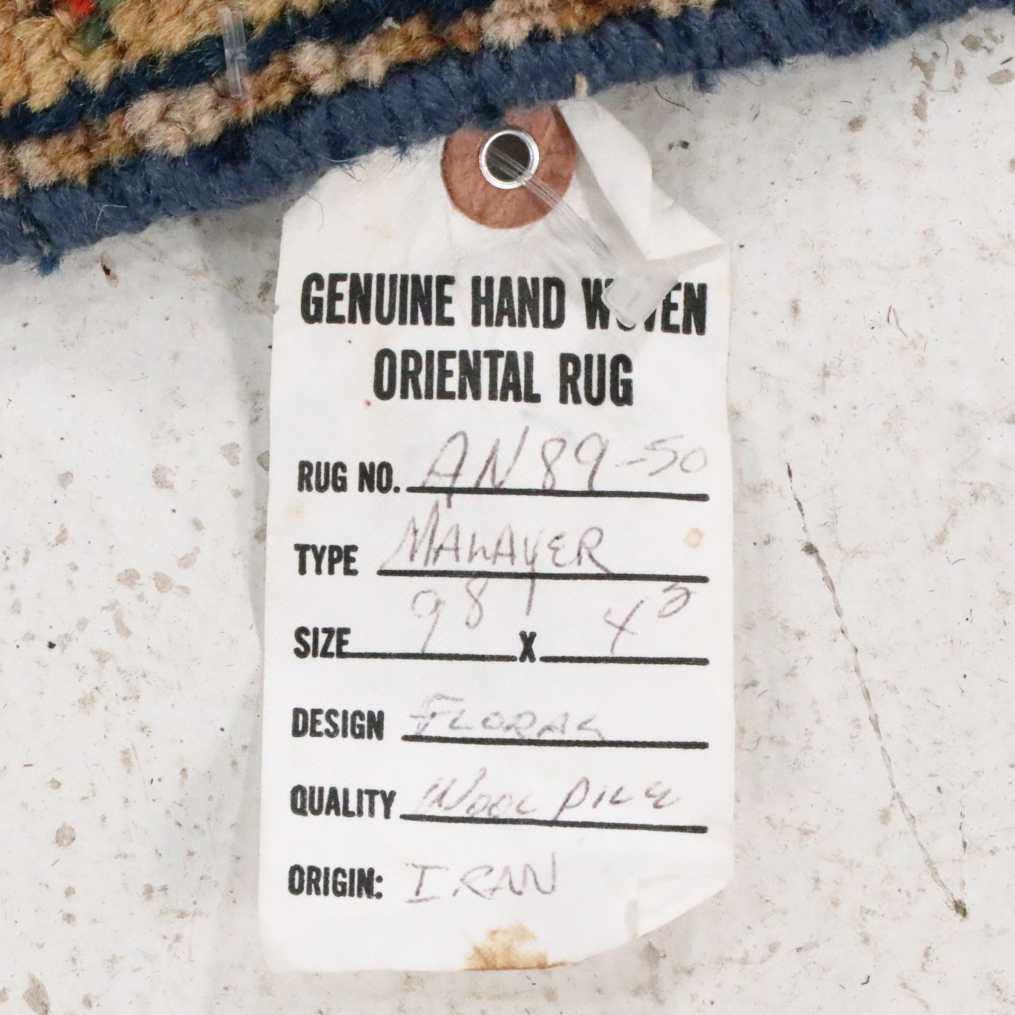 4'2 x 9'8 Hand-Knotted Persian Malayer Long Rug