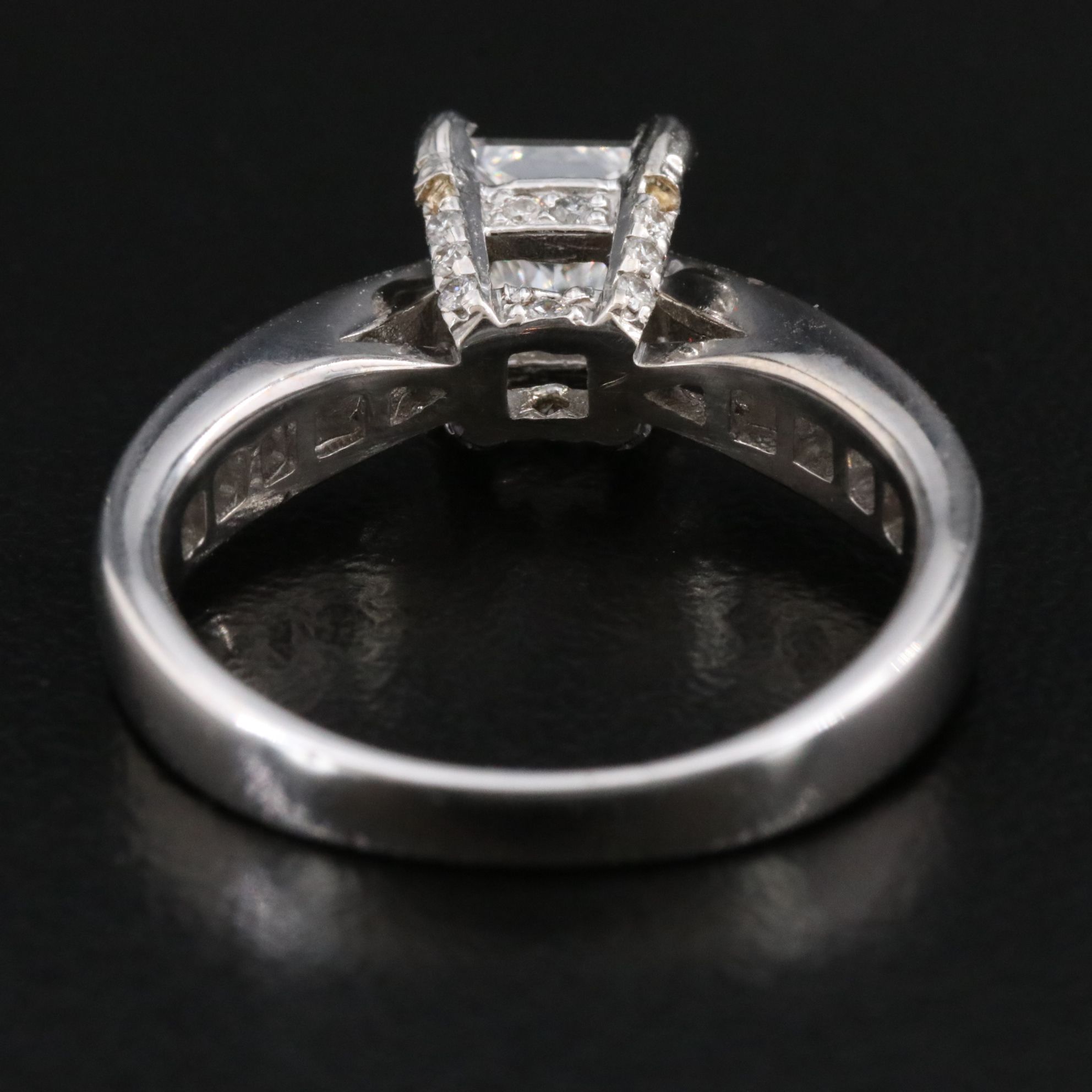 14K 1.23 CTW Diamond Ring with Lab Grown Center