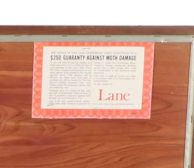 Lane Mid Century Modern Walnut and Cedar Lined Chest