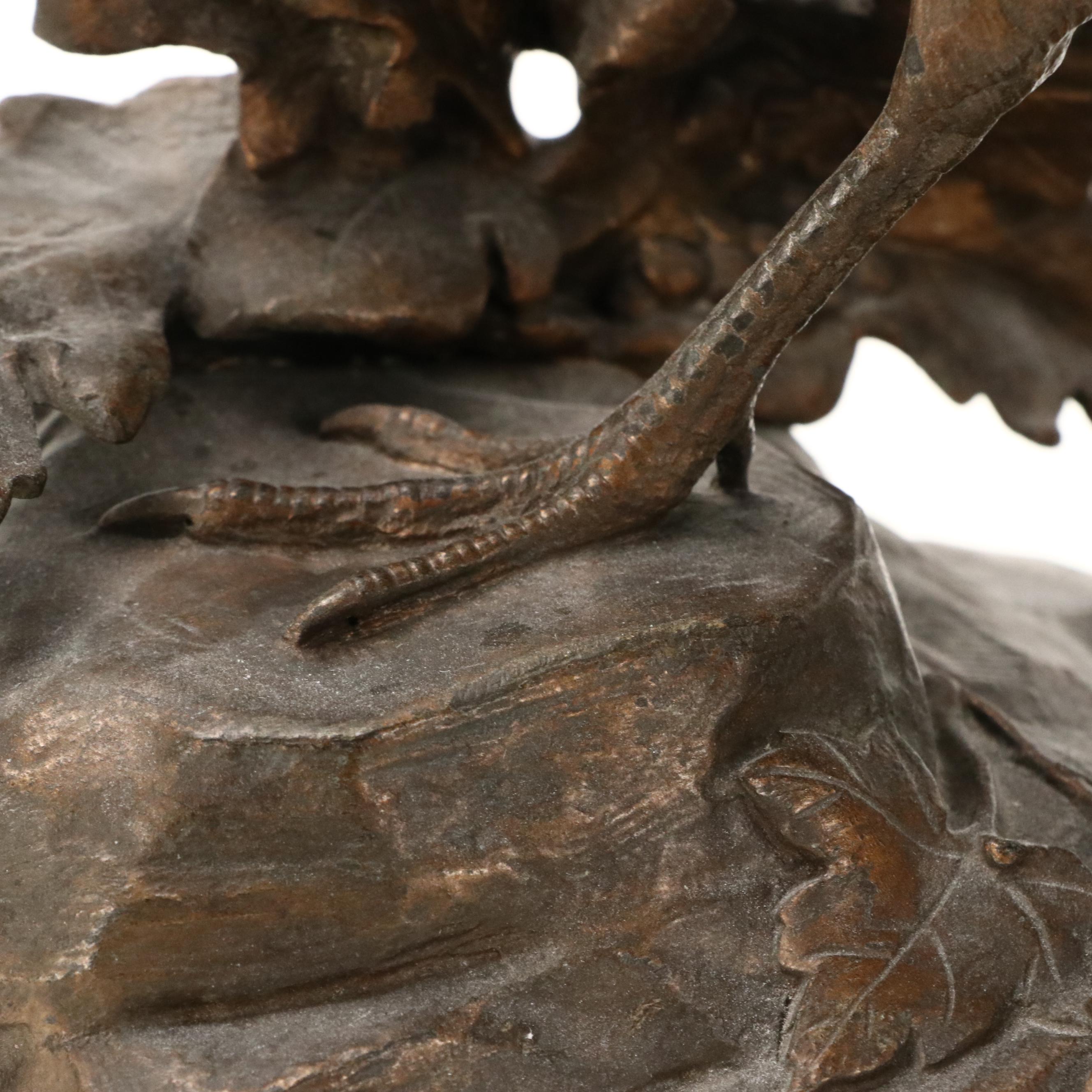 Cast Bronze Partridge After Jules Moigniez