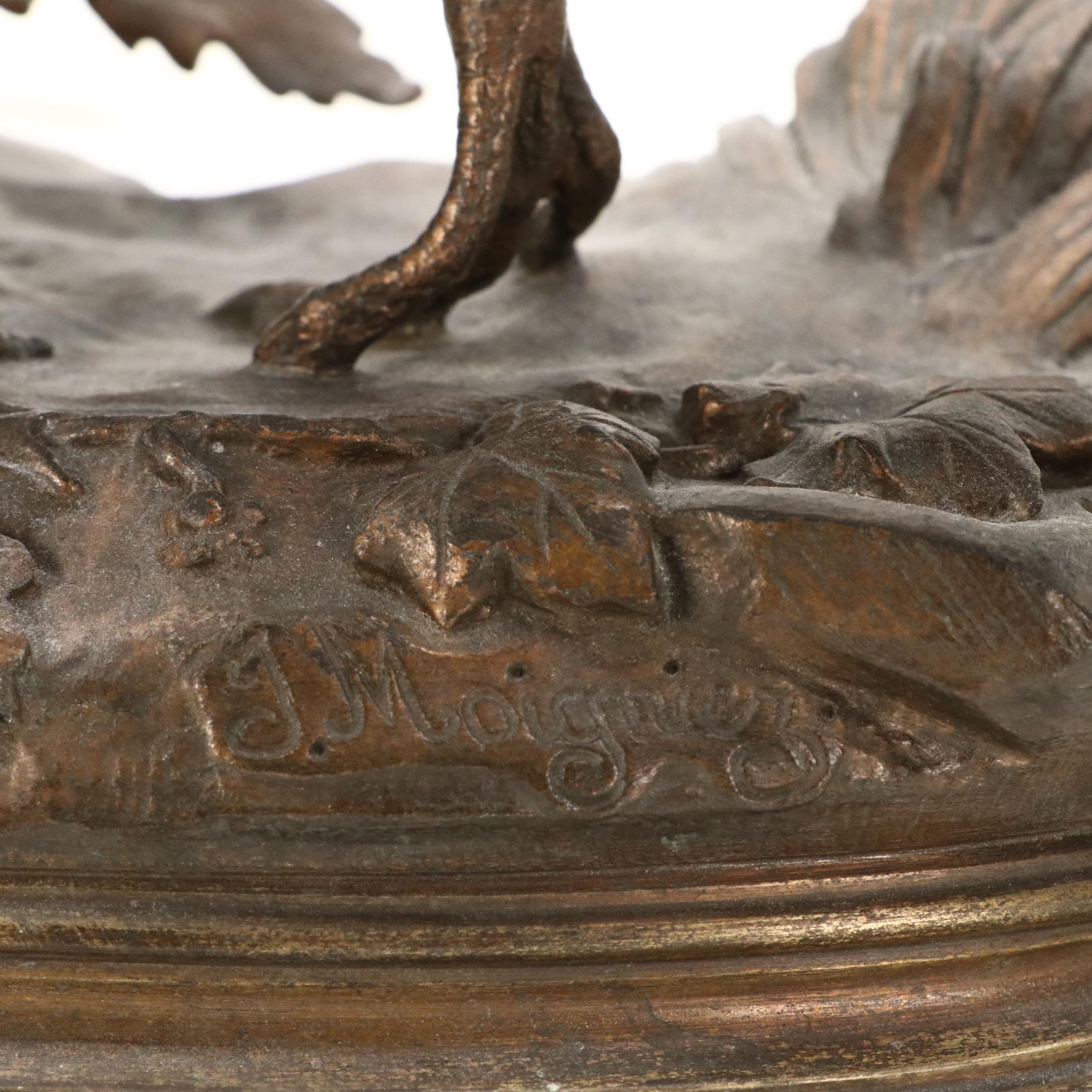 Cast Bronze Partridge After Jules Moigniez