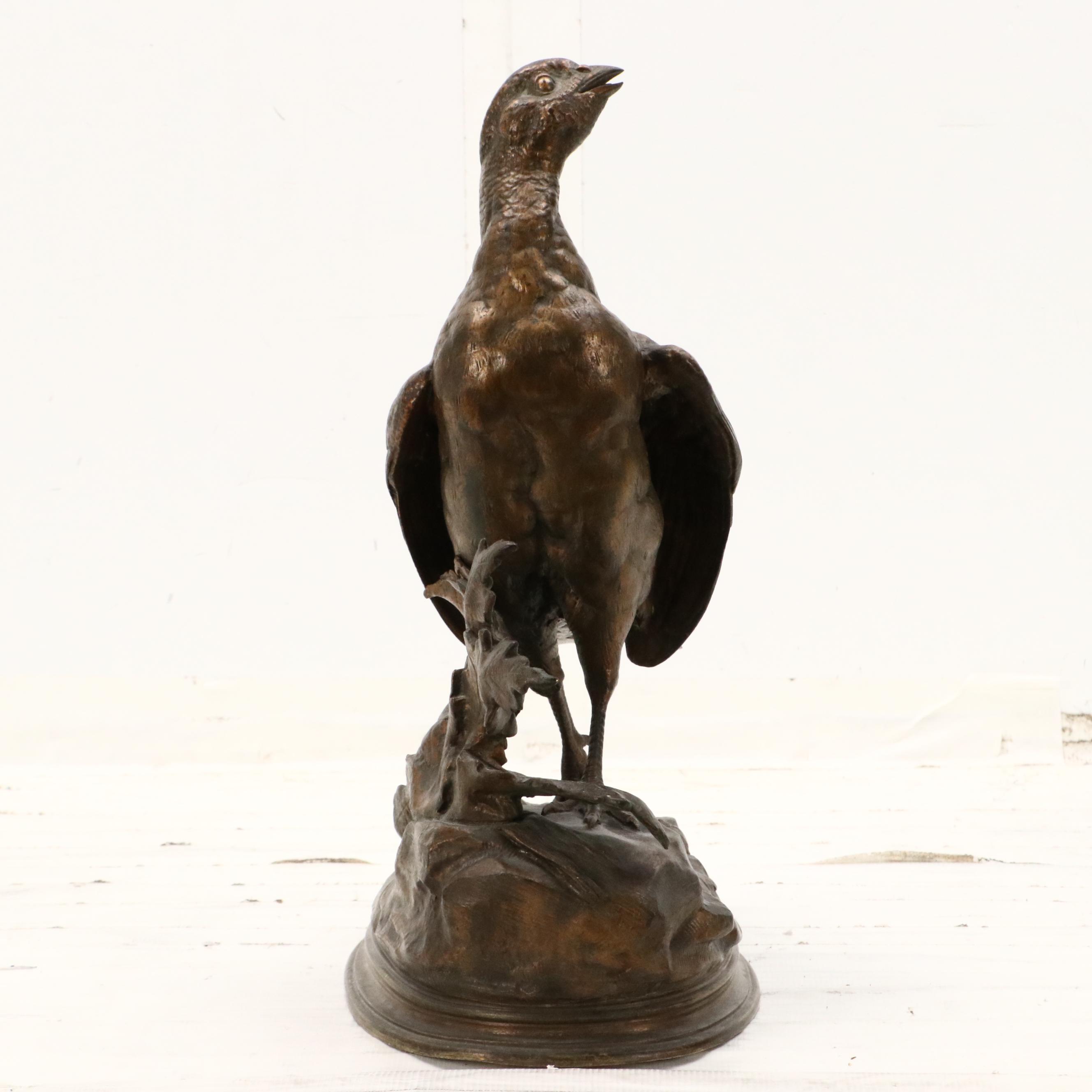 Cast Bronze Partridge After Jules Moigniez