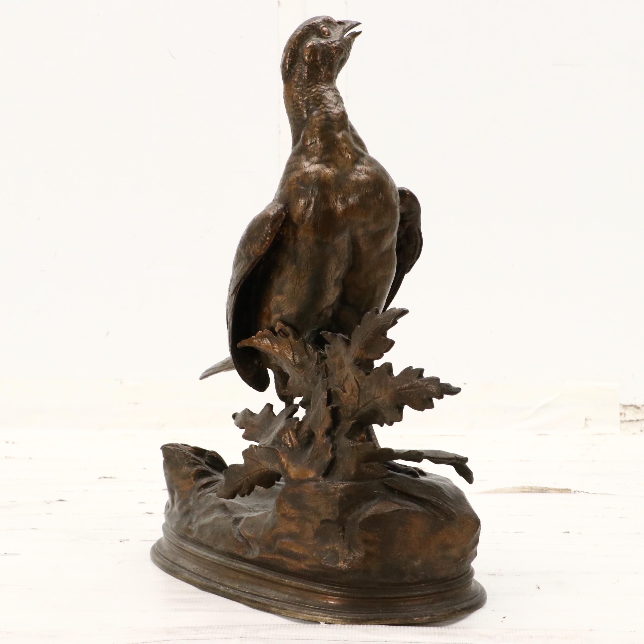 Cast Bronze Partridge After Jules Moigniez