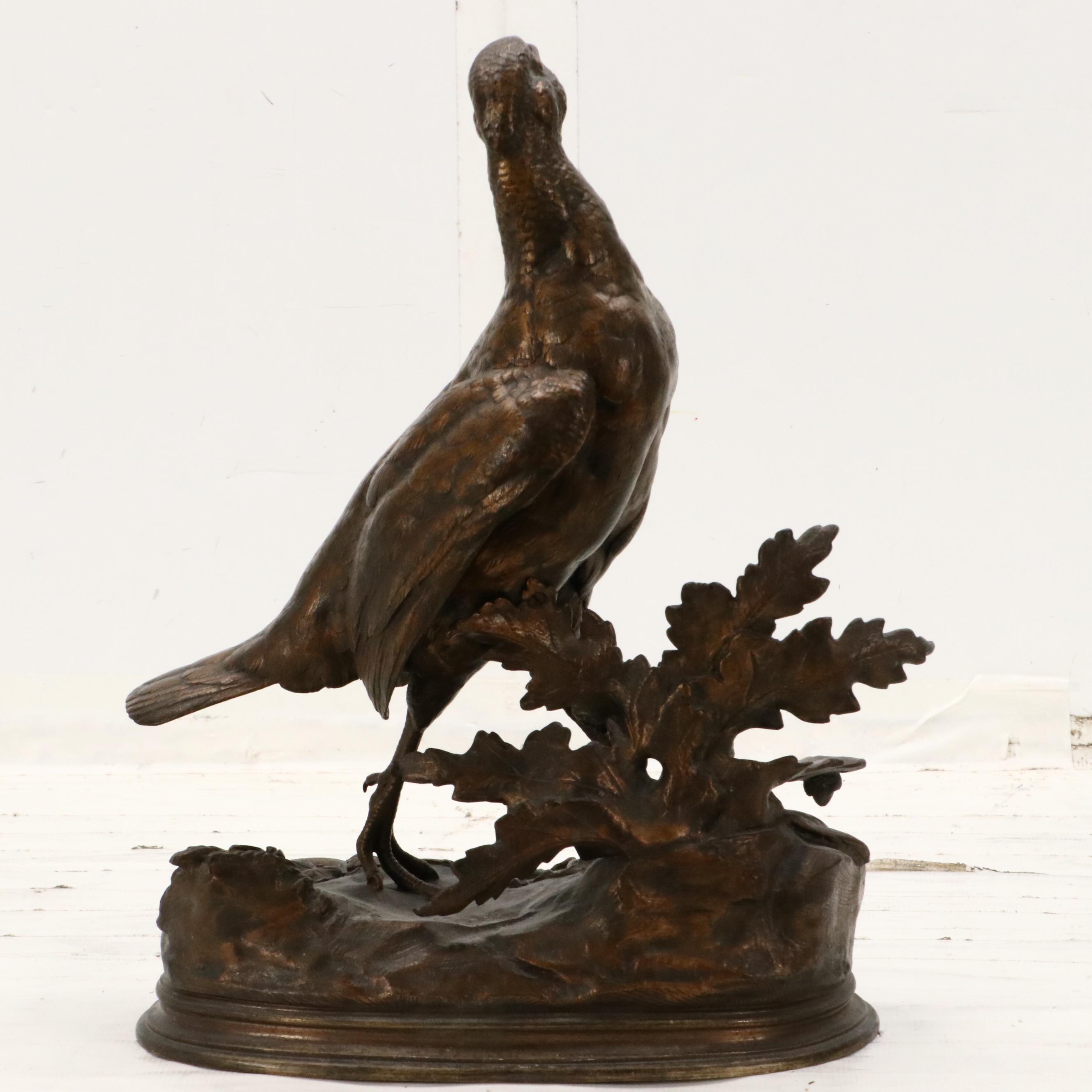 Cast Bronze Partridge After Jules Moigniez