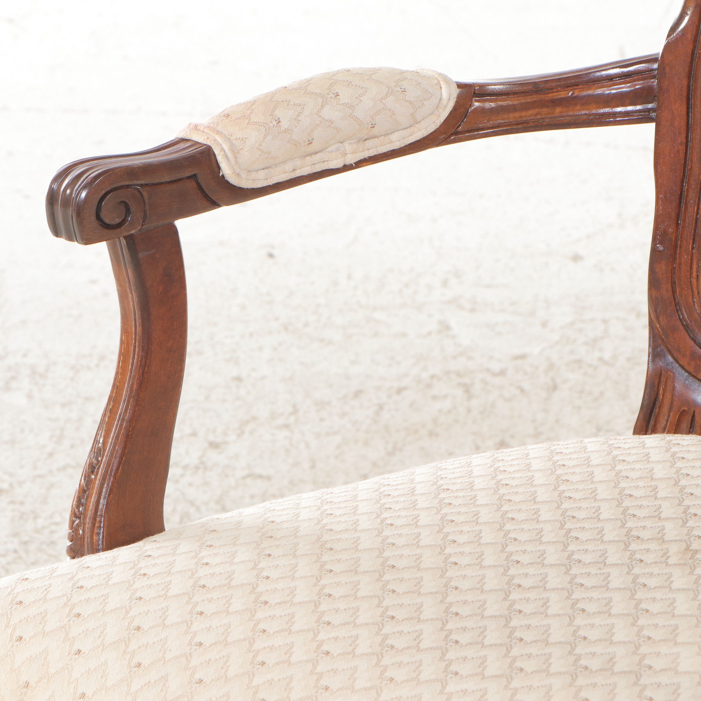 Louis XV Style Upholstered Fauteuil