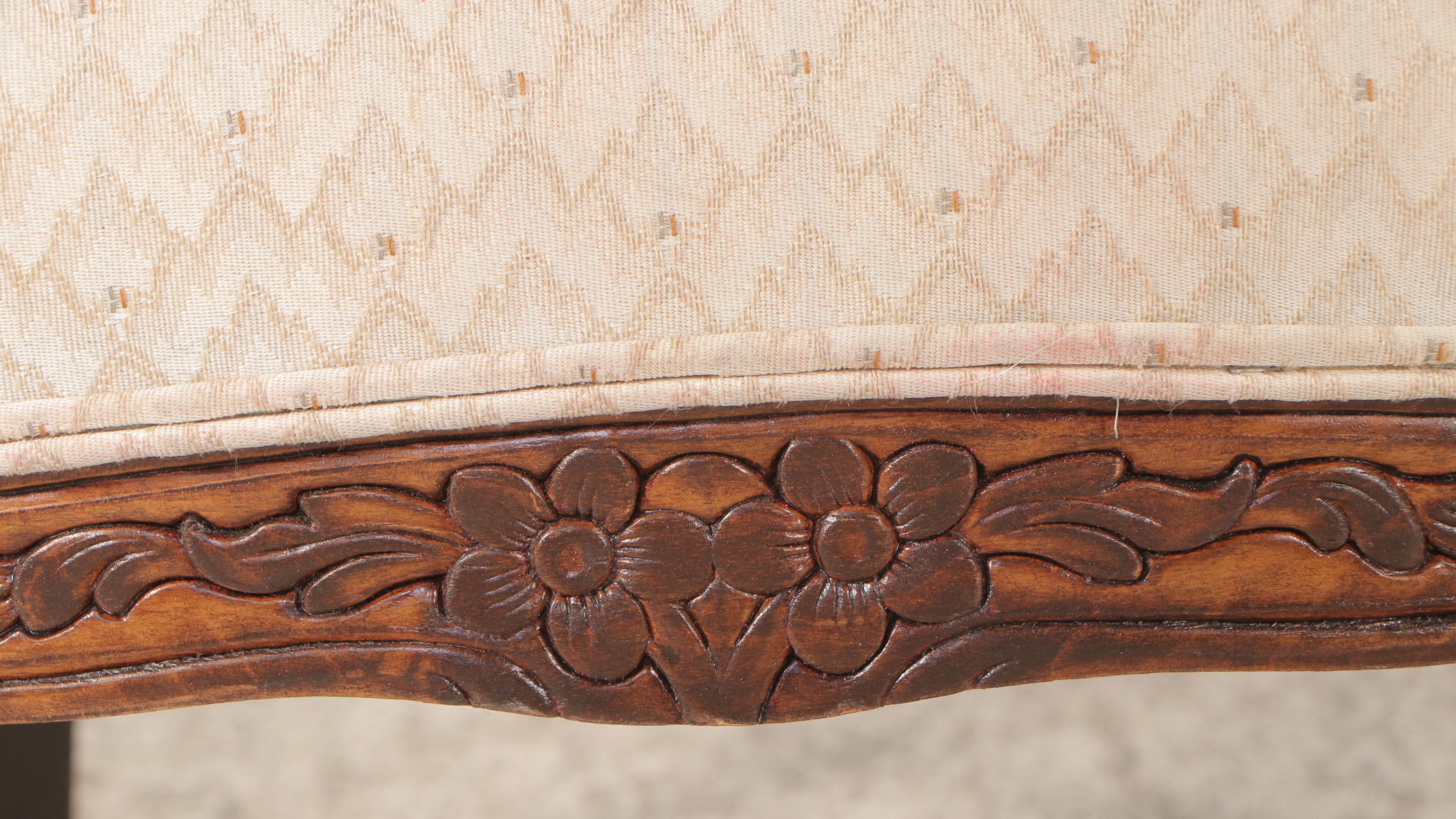 Louis XV Style Upholstered Fauteuil