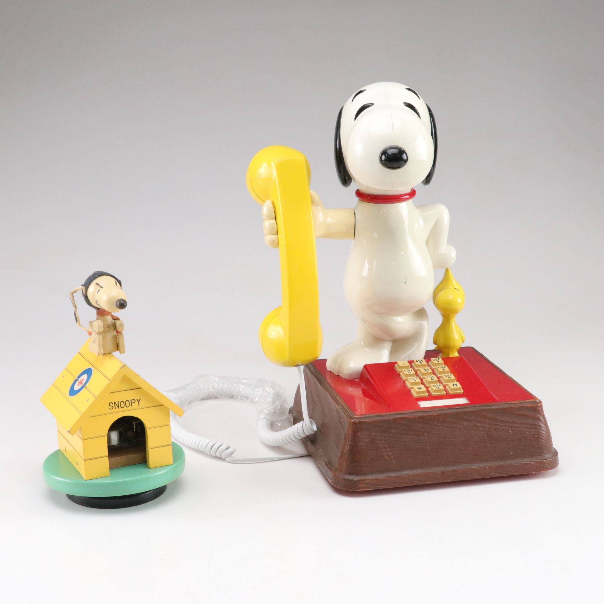 Snoopy & Woodstock Landline Telephone & Music Box