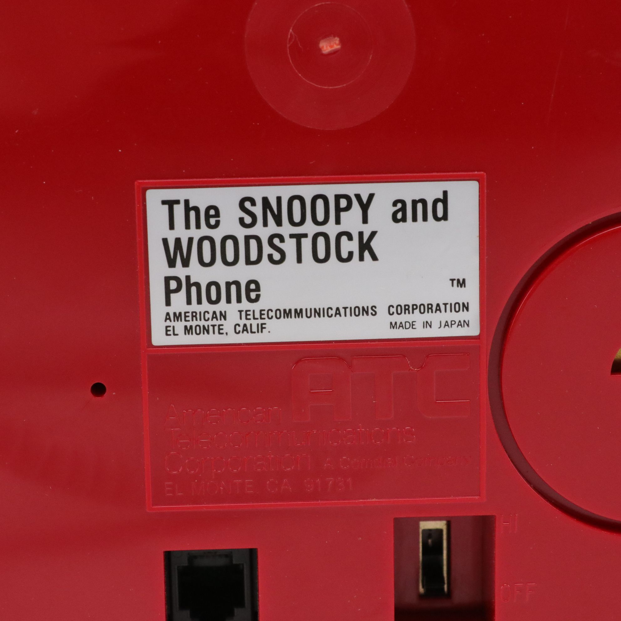 Snoopy & Woodstock Landline Telephone & Music Box