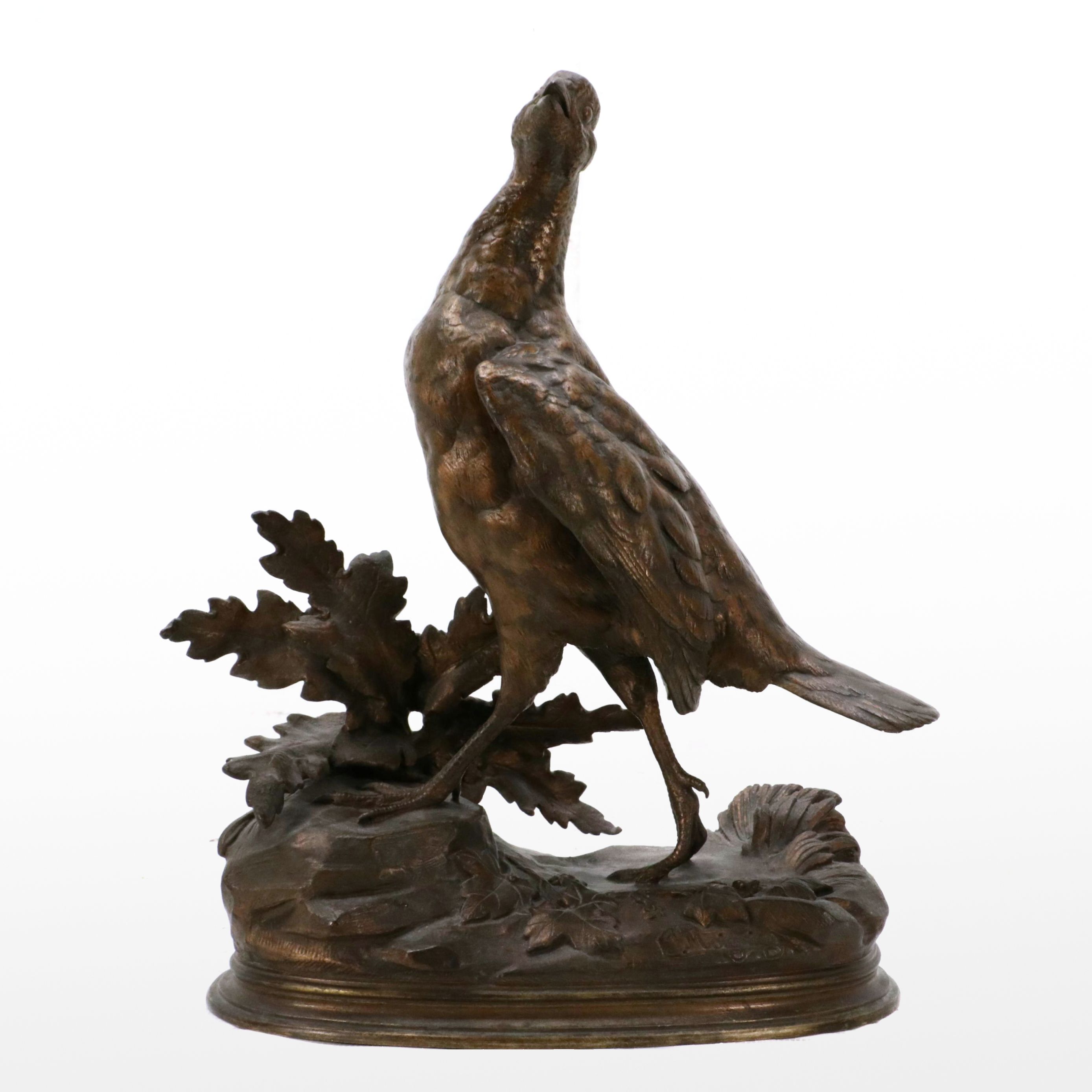 Cast Bronze Partridge After Jules Moigniez