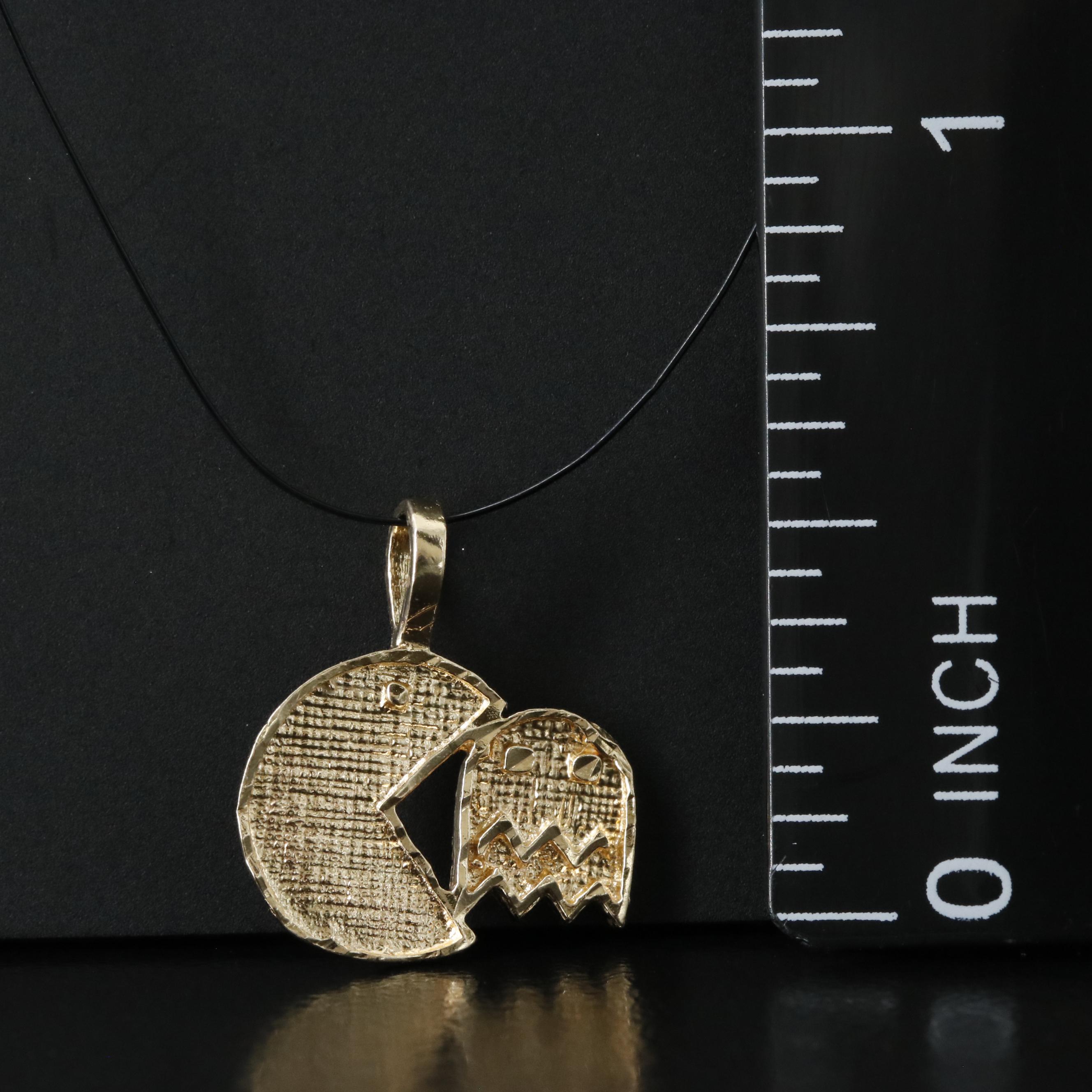 14K Video Game Character Pendant