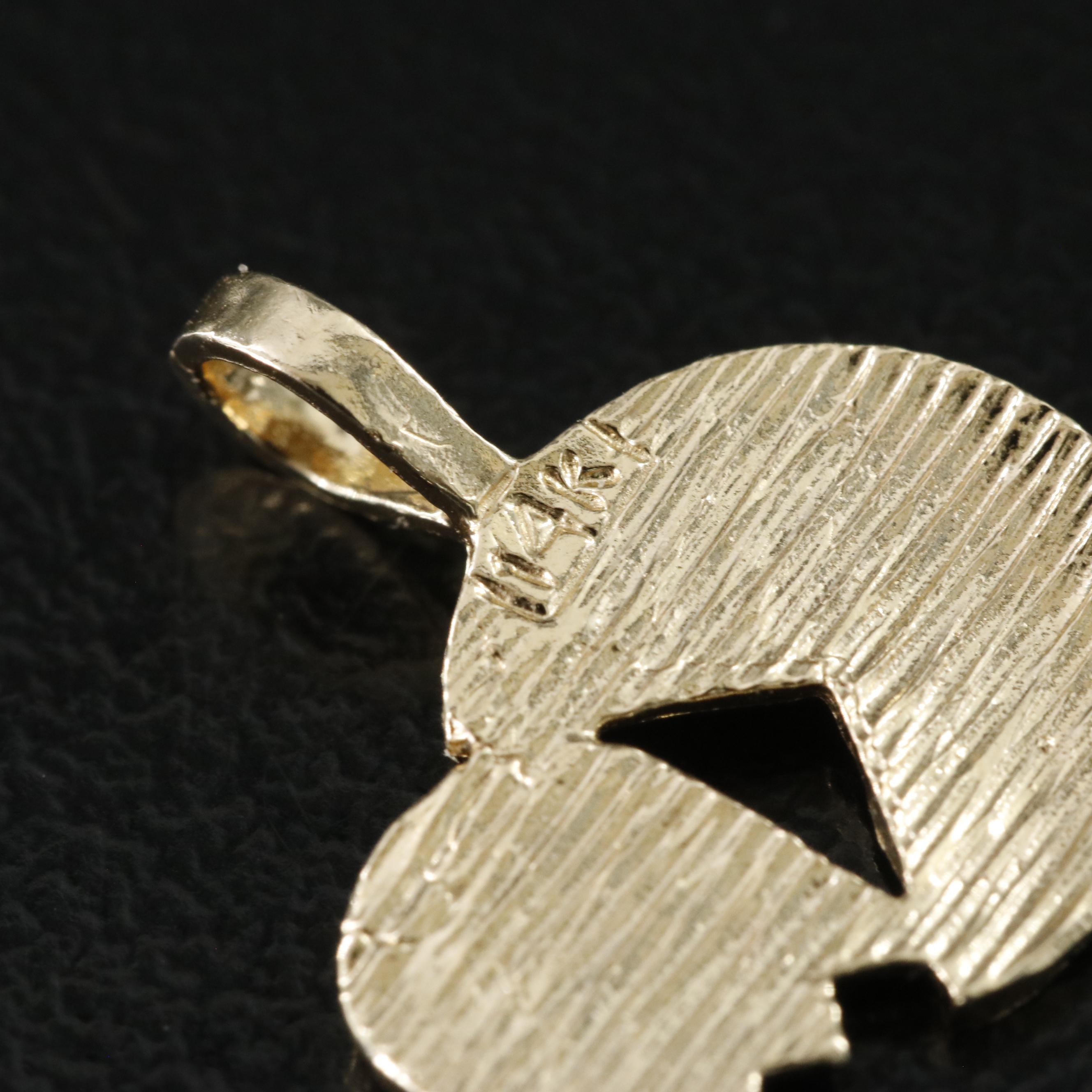 14K Video Game Character Pendant