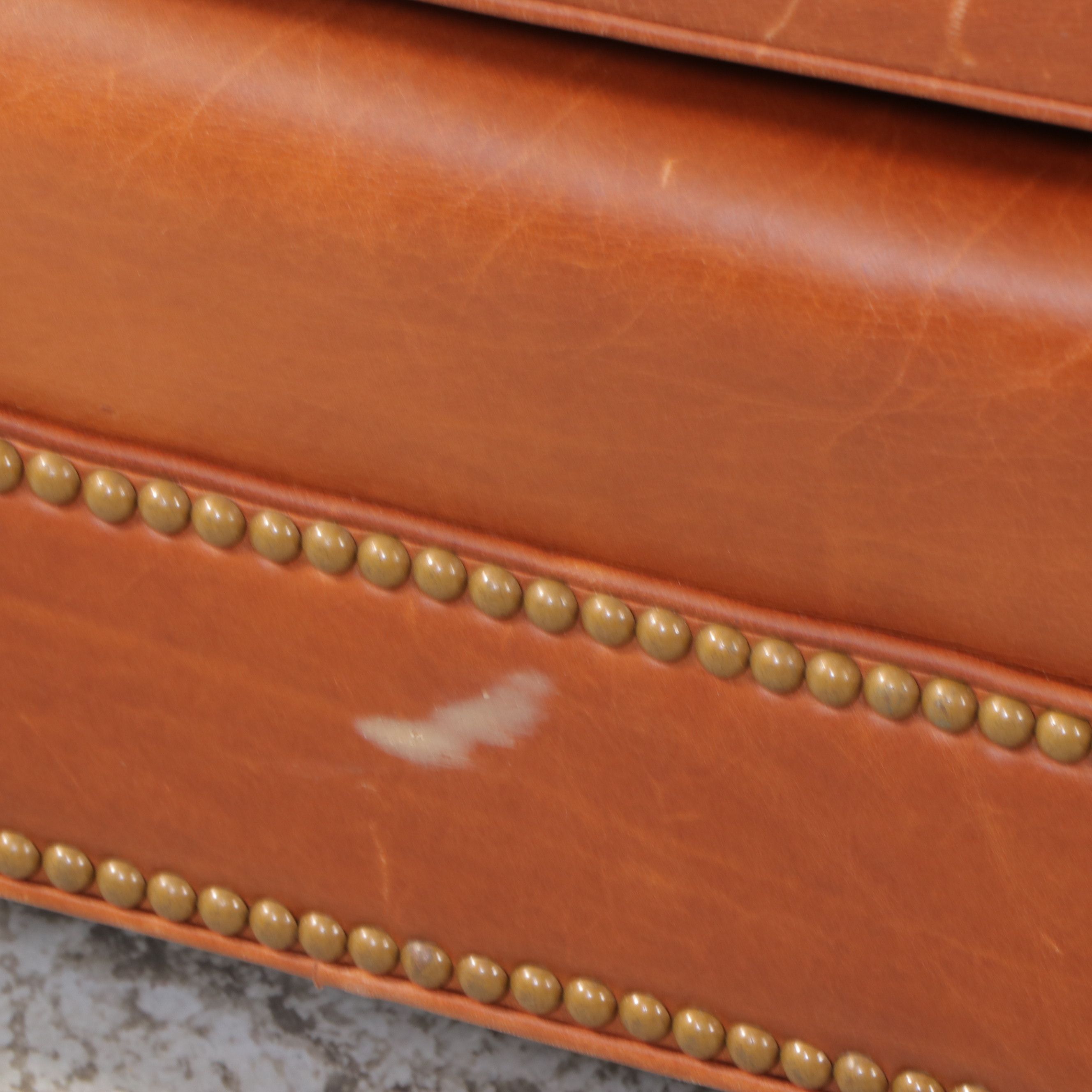 Leathercraft Inc. Brown Leather Sofa