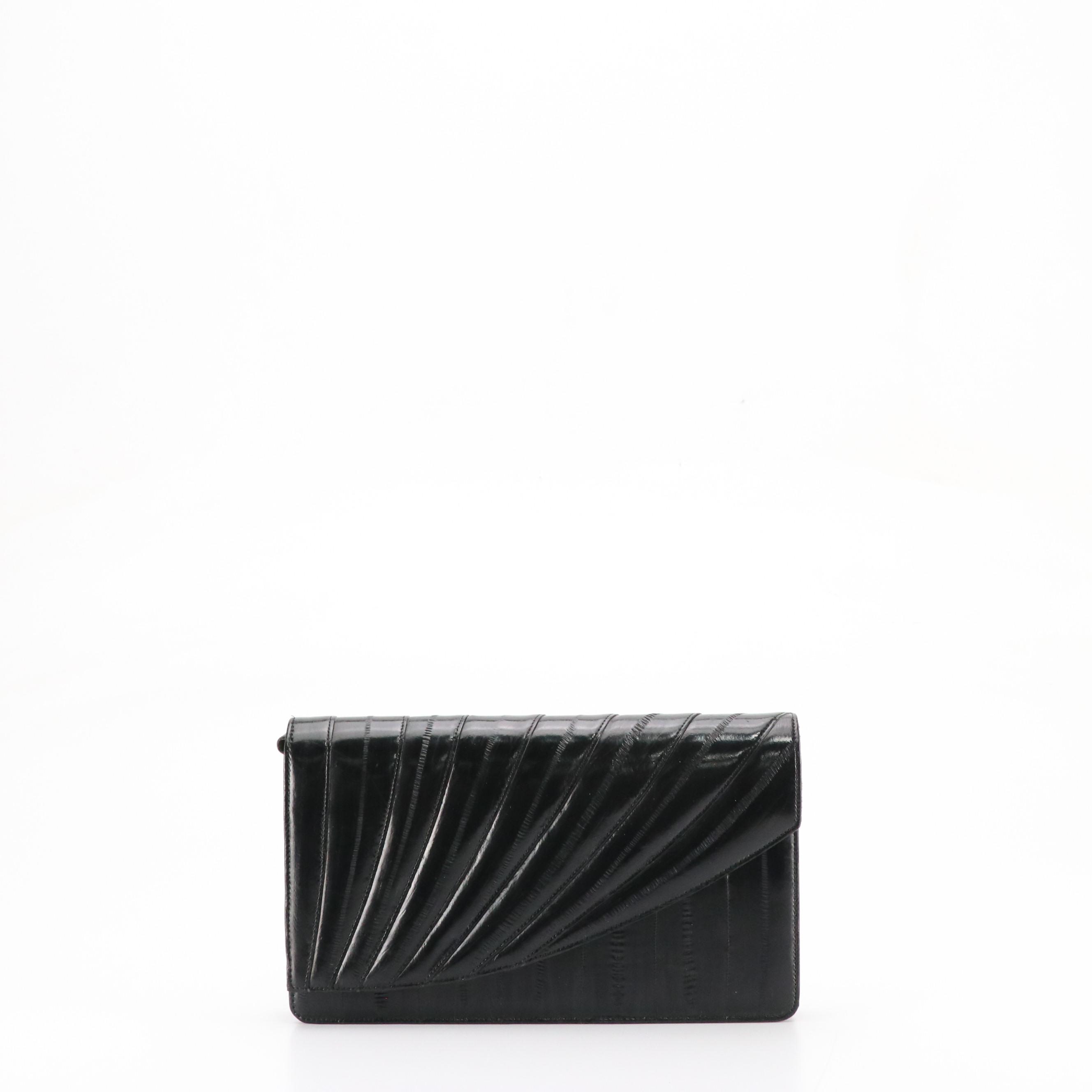 Talbots Wicker Woven Leather Crossbody Bag, Other Eel Skin Clutch, and More