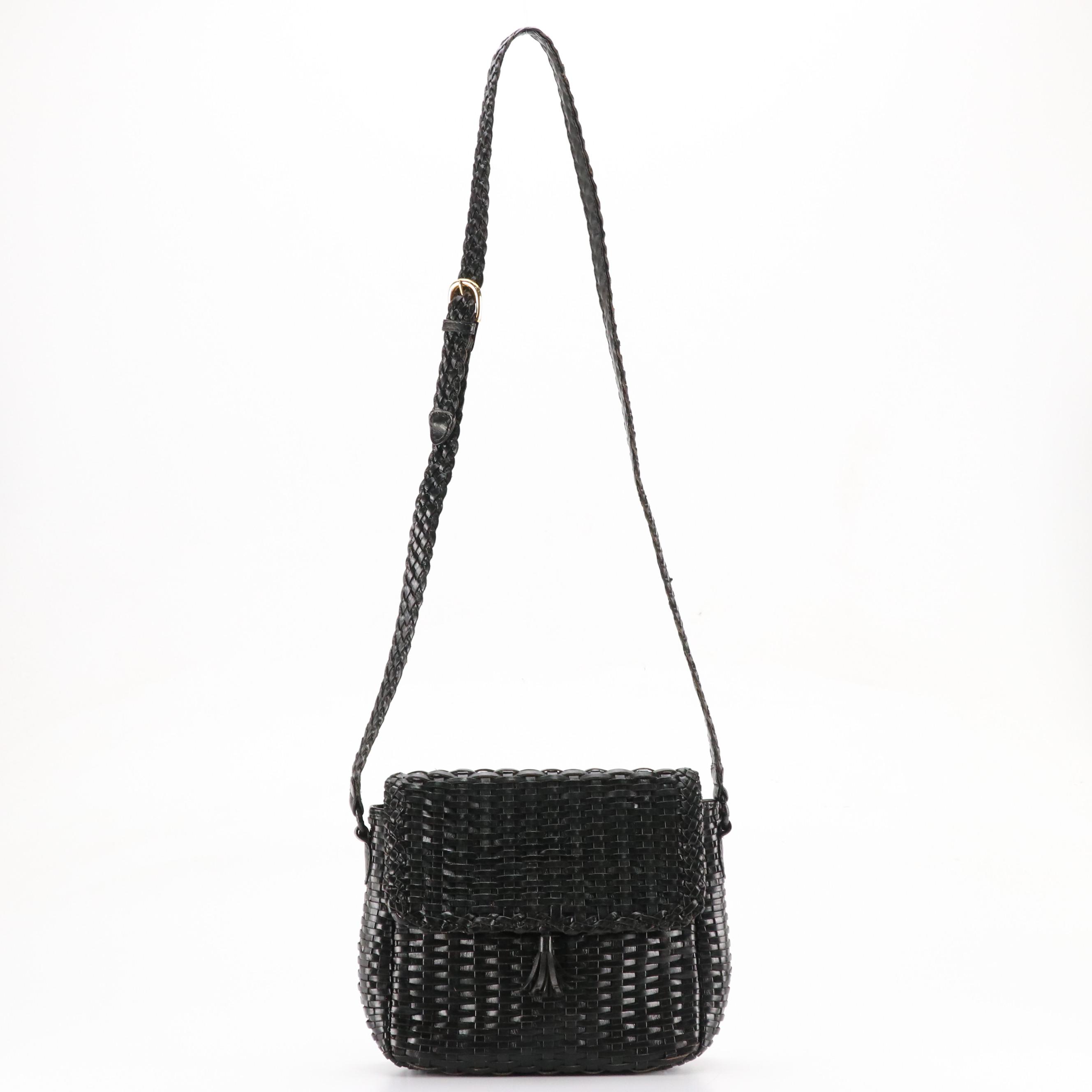 Talbots Wicker Woven Leather Crossbody Bag, Other Eel Skin Clutch, and More