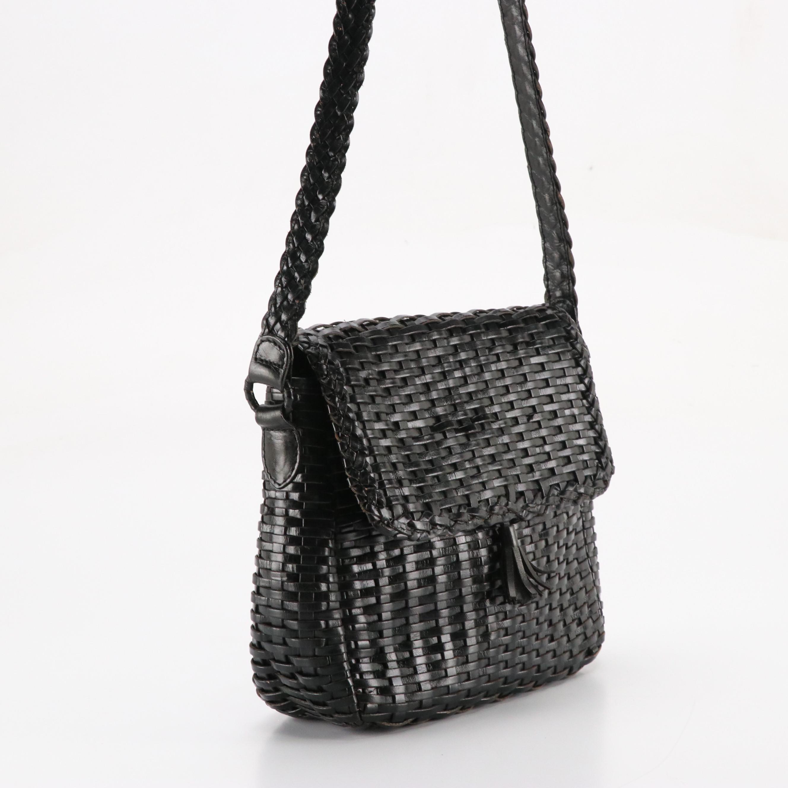 Talbots Wicker Woven Leather Crossbody Bag, Other Eel Skin Clutch, and More