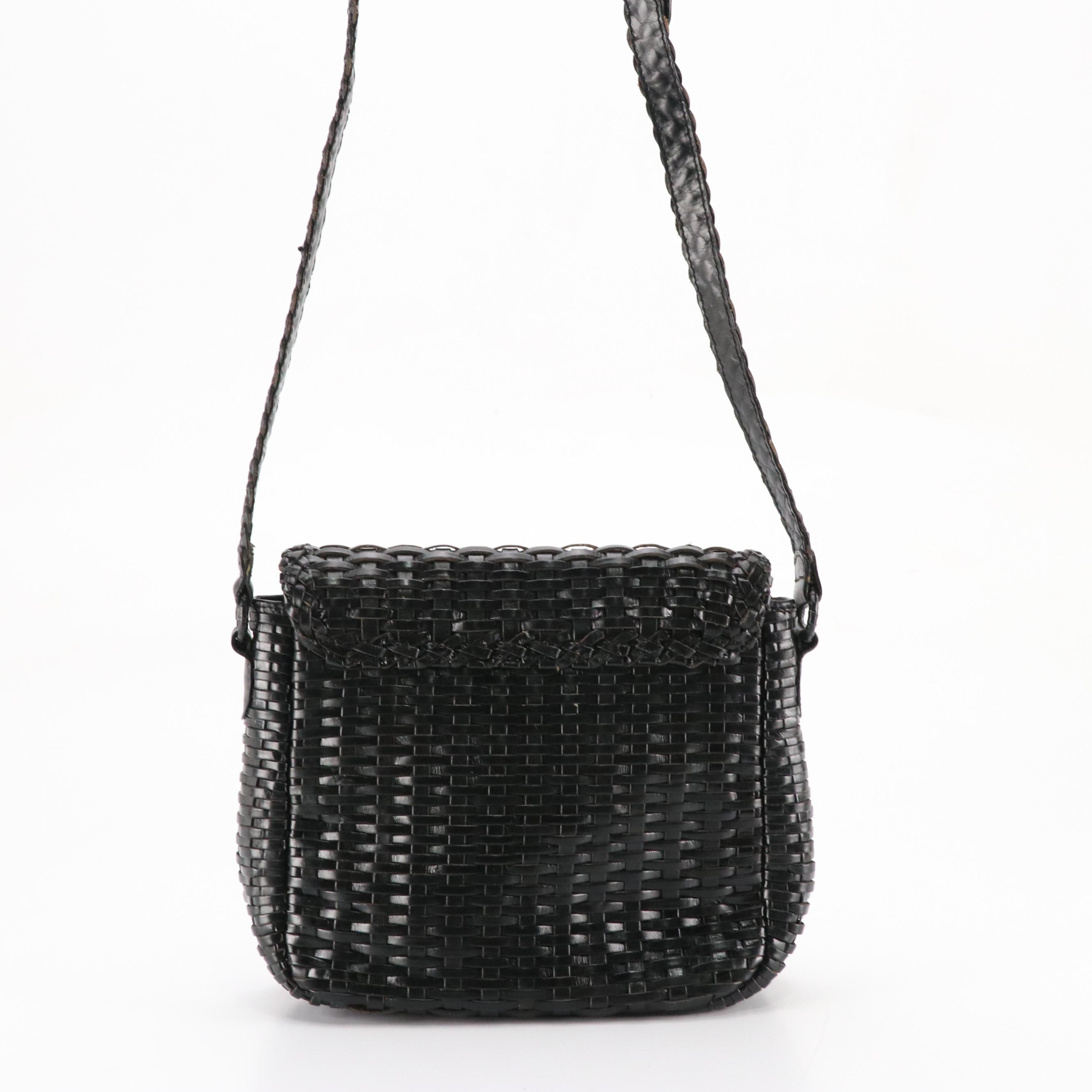 Talbots Wicker Woven Leather Crossbody Bag, Other Eel Skin Clutch, and More