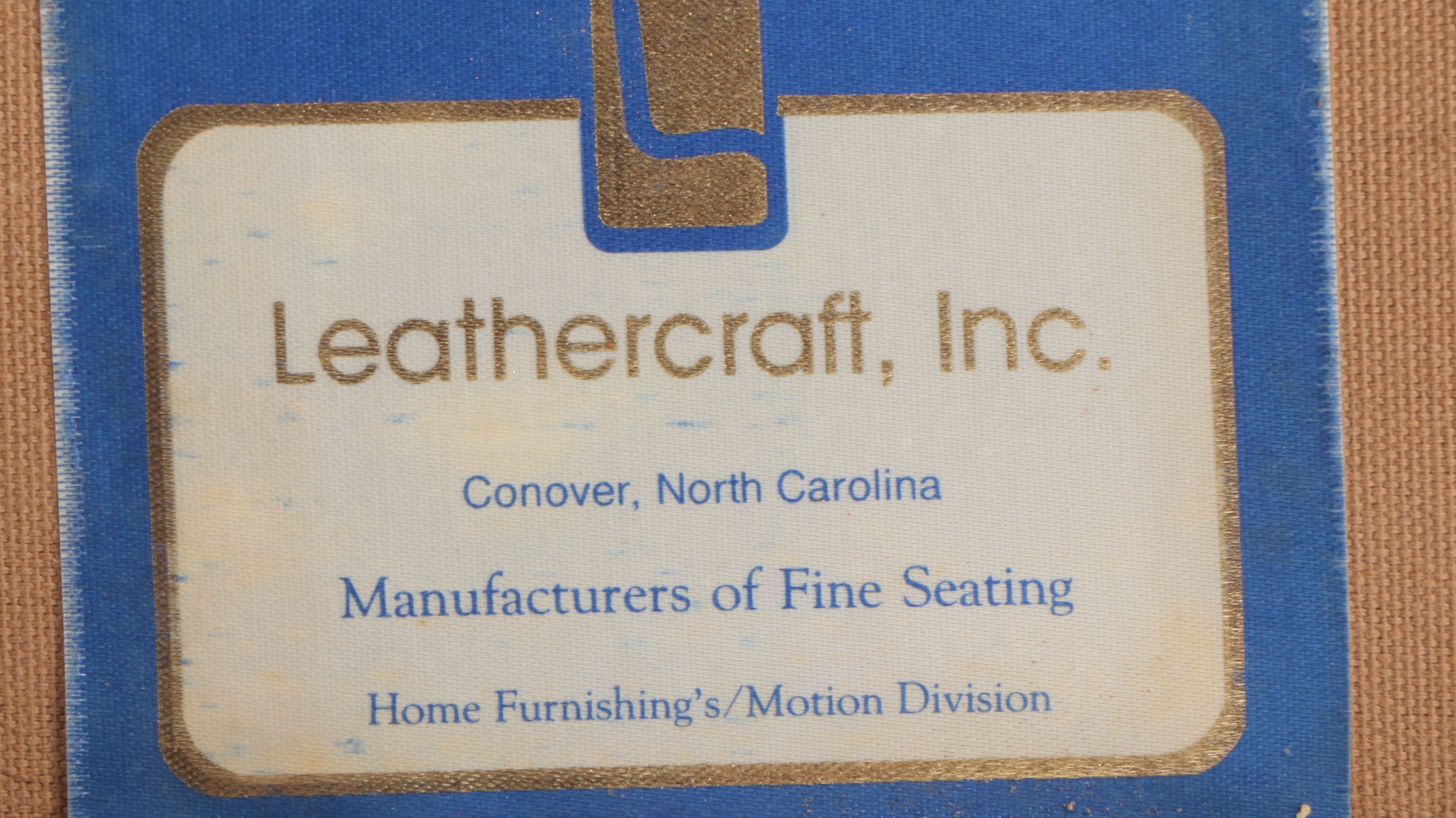 Leathercraft Inc. Brown Leather Sofa