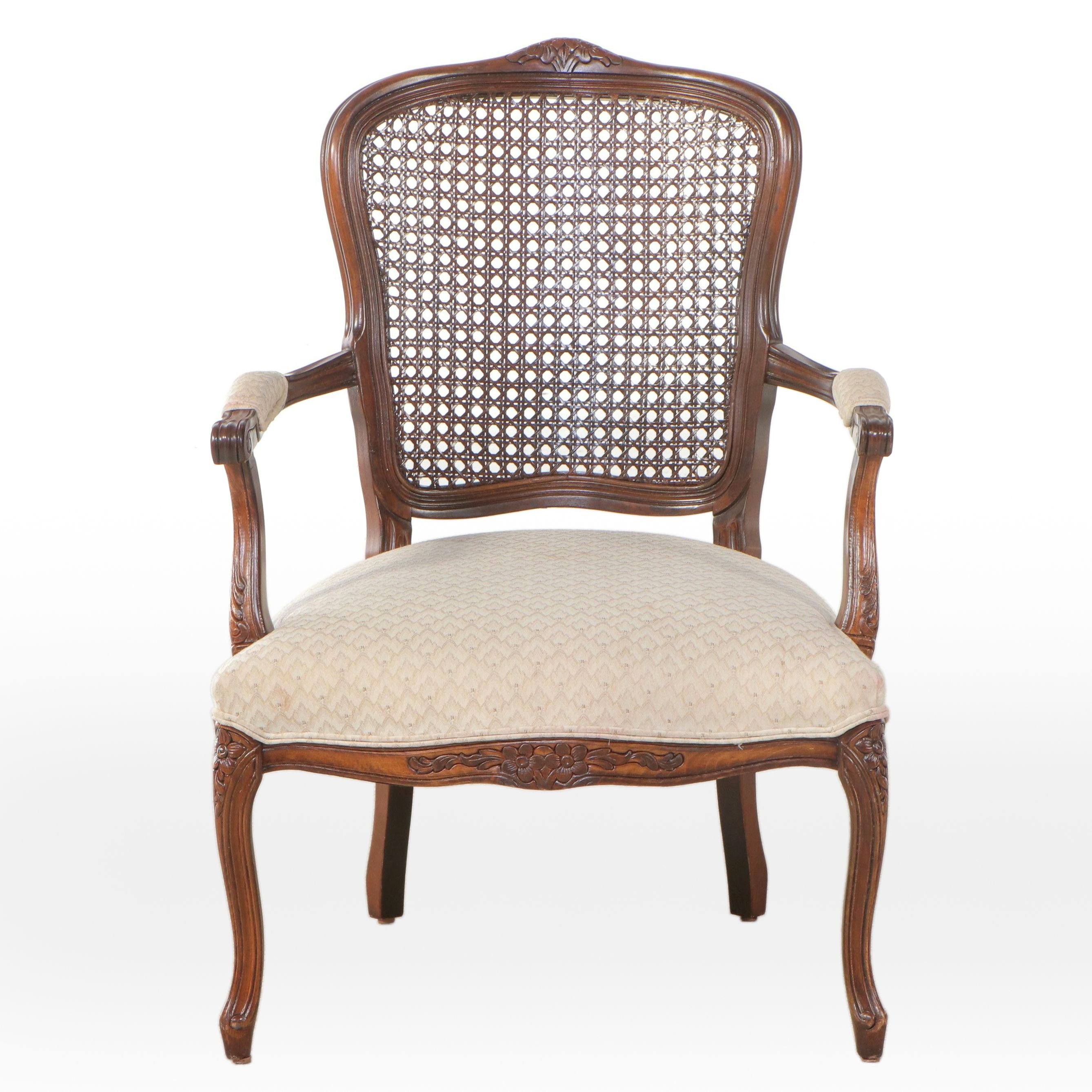 Louis XV Style Upholstered Fauteuil