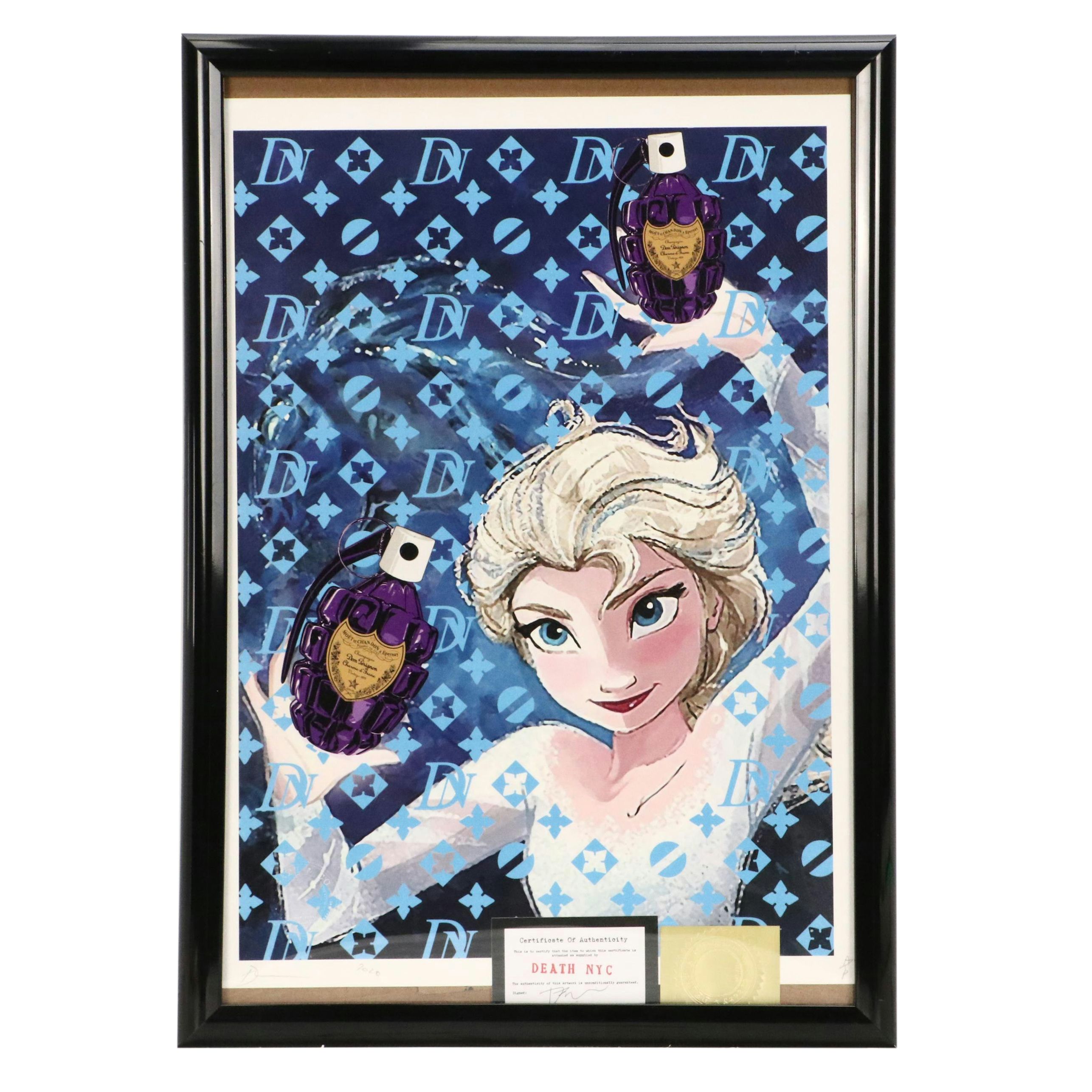 Death NYC Graphic Digital Print Homage Elsa x Perfume Grenade, 2020