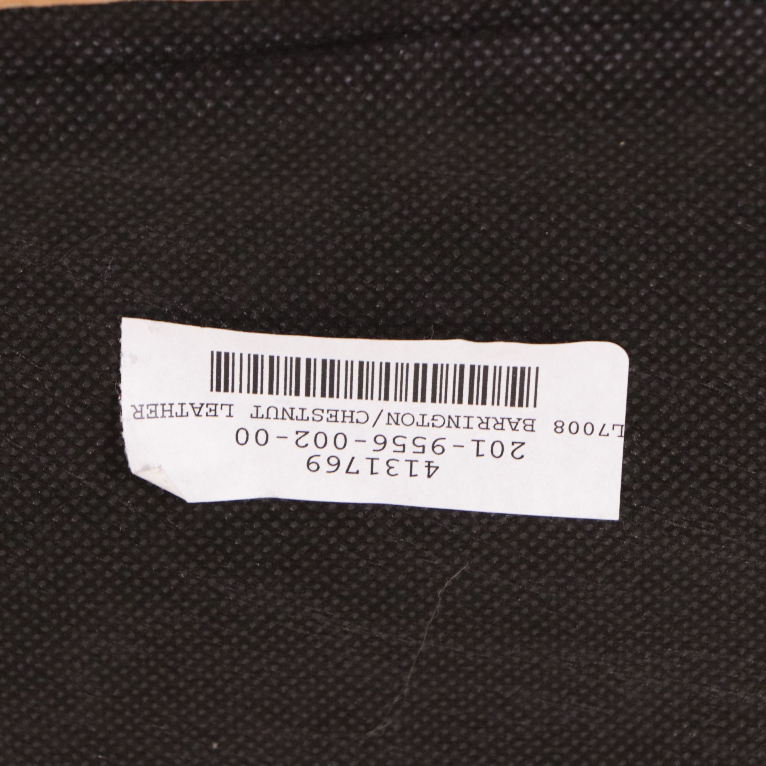 Wesley Hall "Barrington" Chestnut Brown Leather Armchair and Ottoman