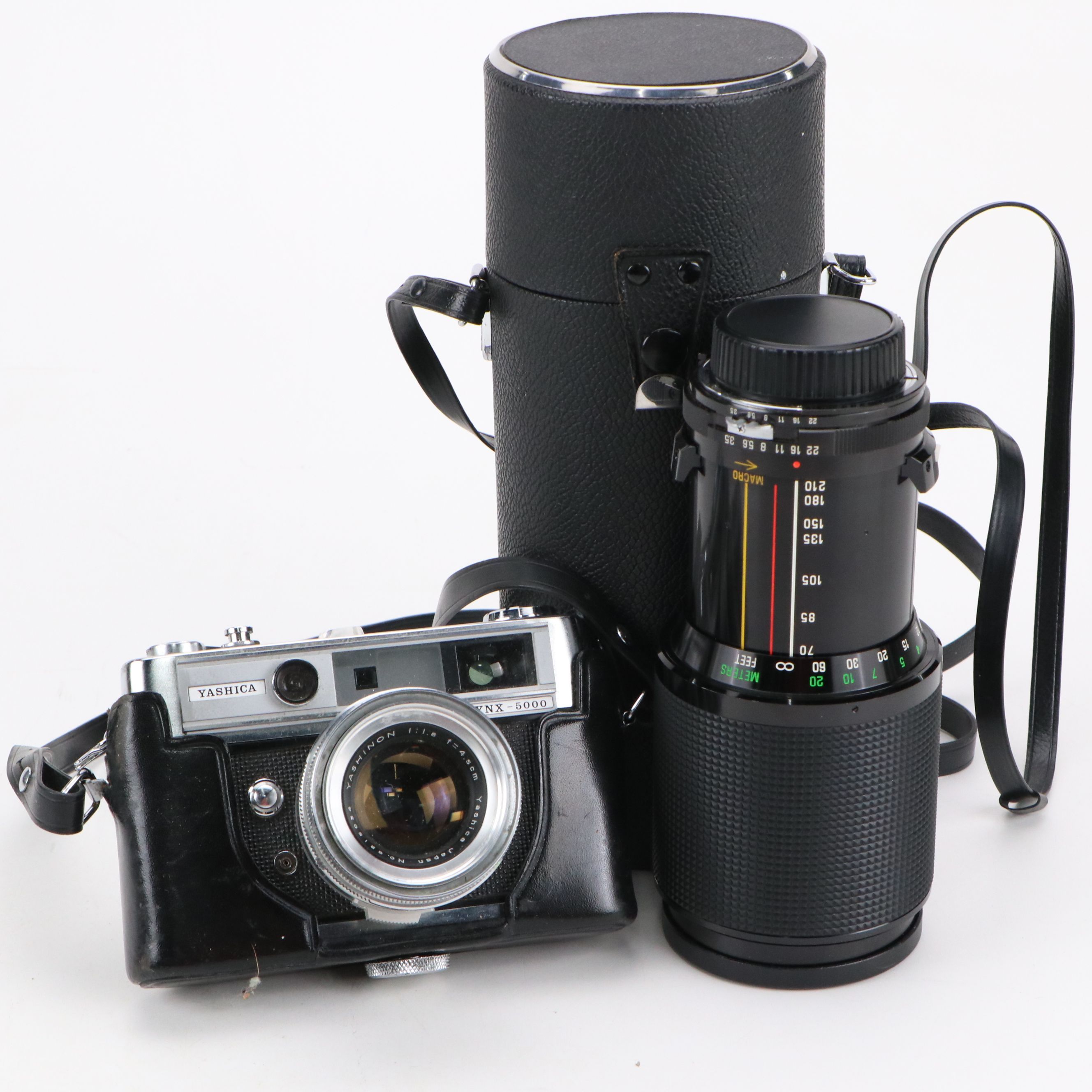 Yashica Lynx-5000 with Vivitar Series 1 Zoom Lens and Case