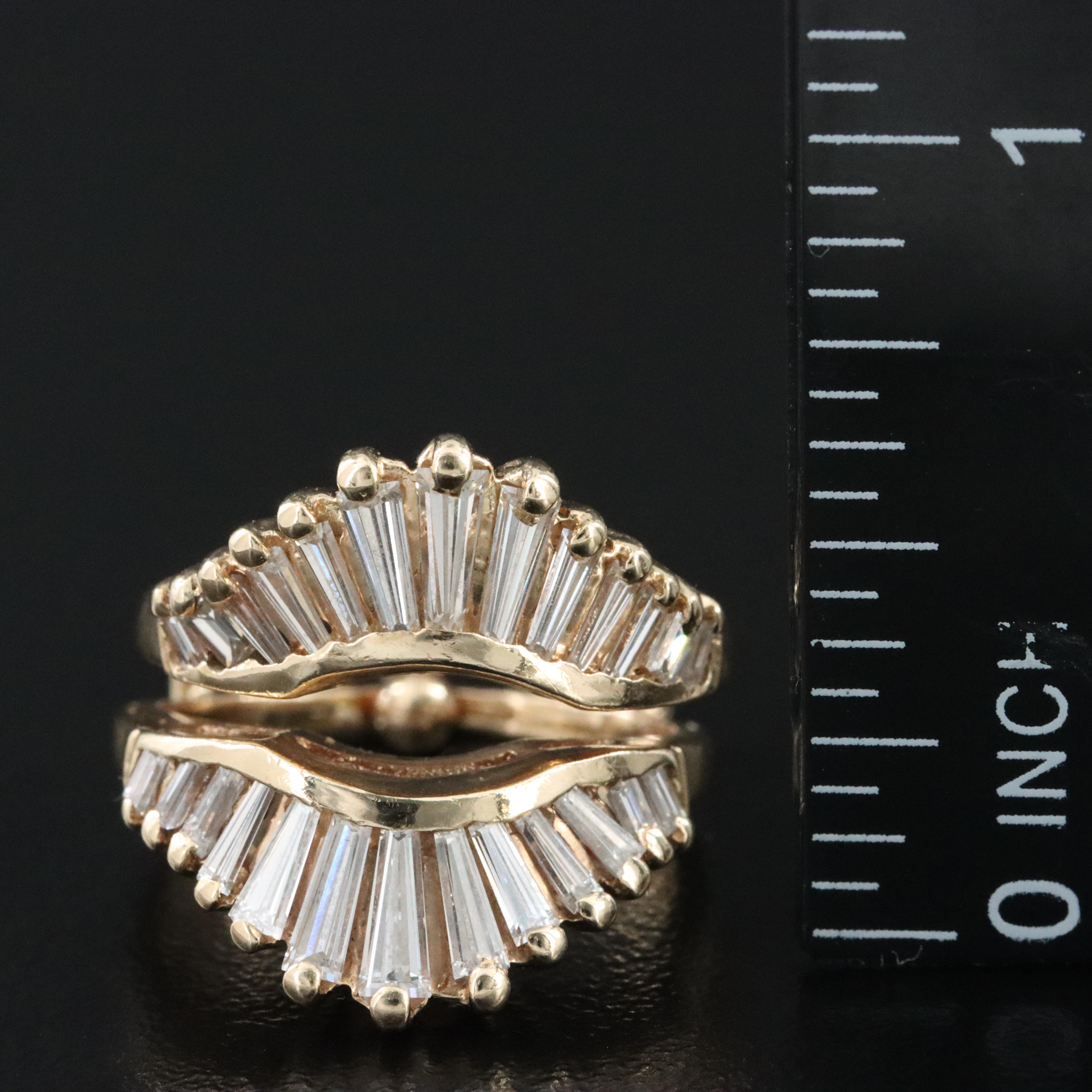 14K 1.05 CTW Diamond Enhancer Ring