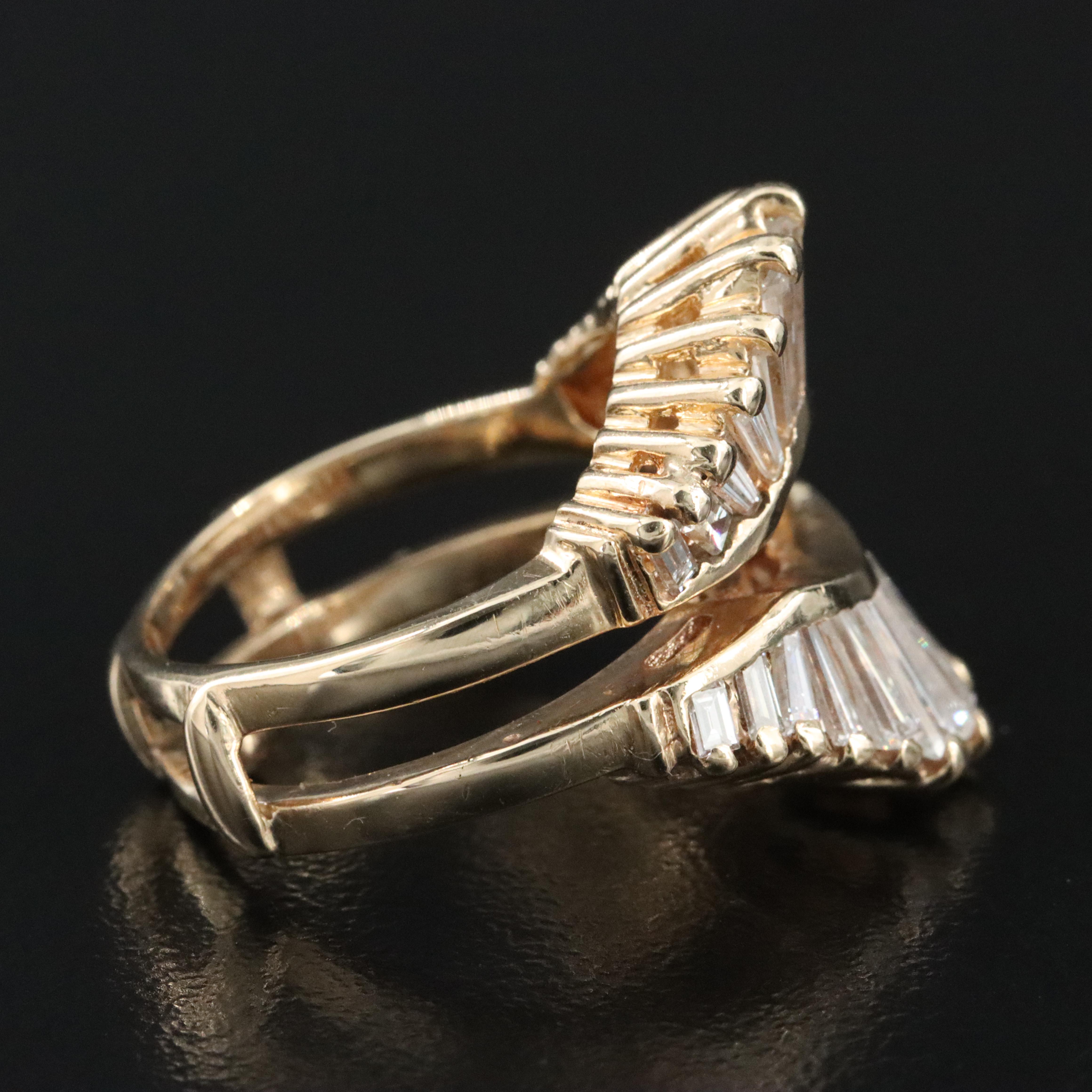 14K 1.05 CTW Diamond Enhancer Ring