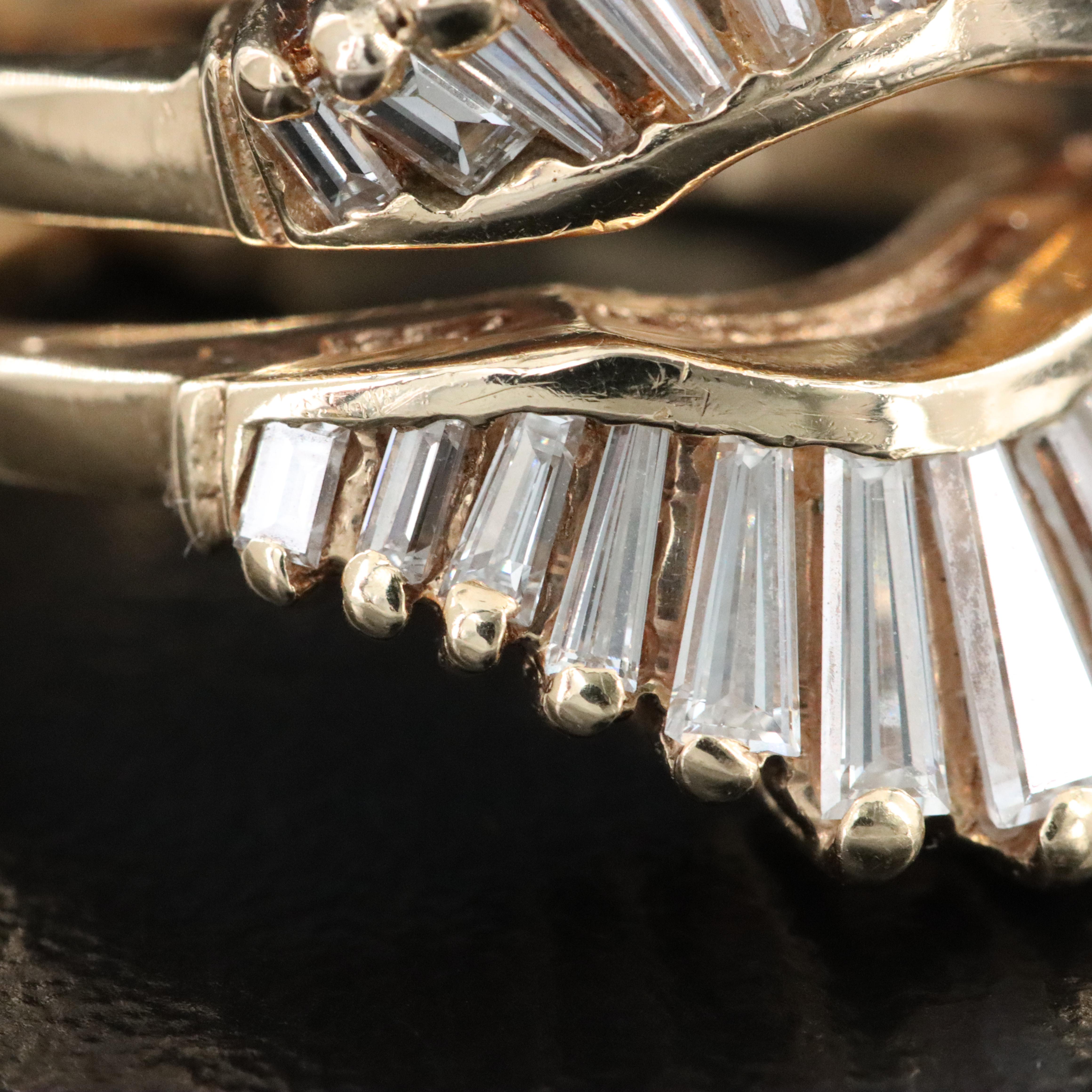 14K 1.05 CTW Diamond Enhancer Ring