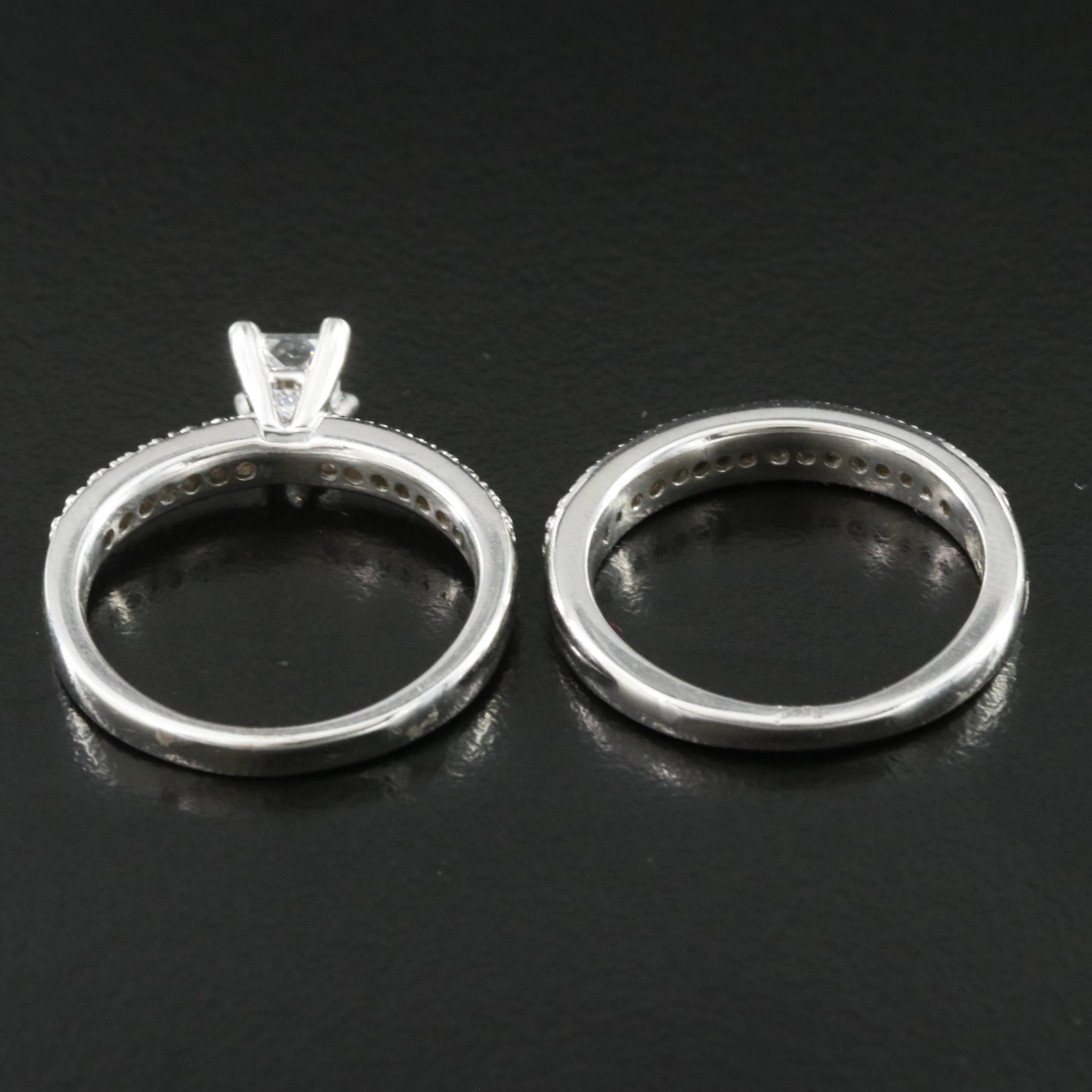 14K 0.93 CTW Diamond Ring Set