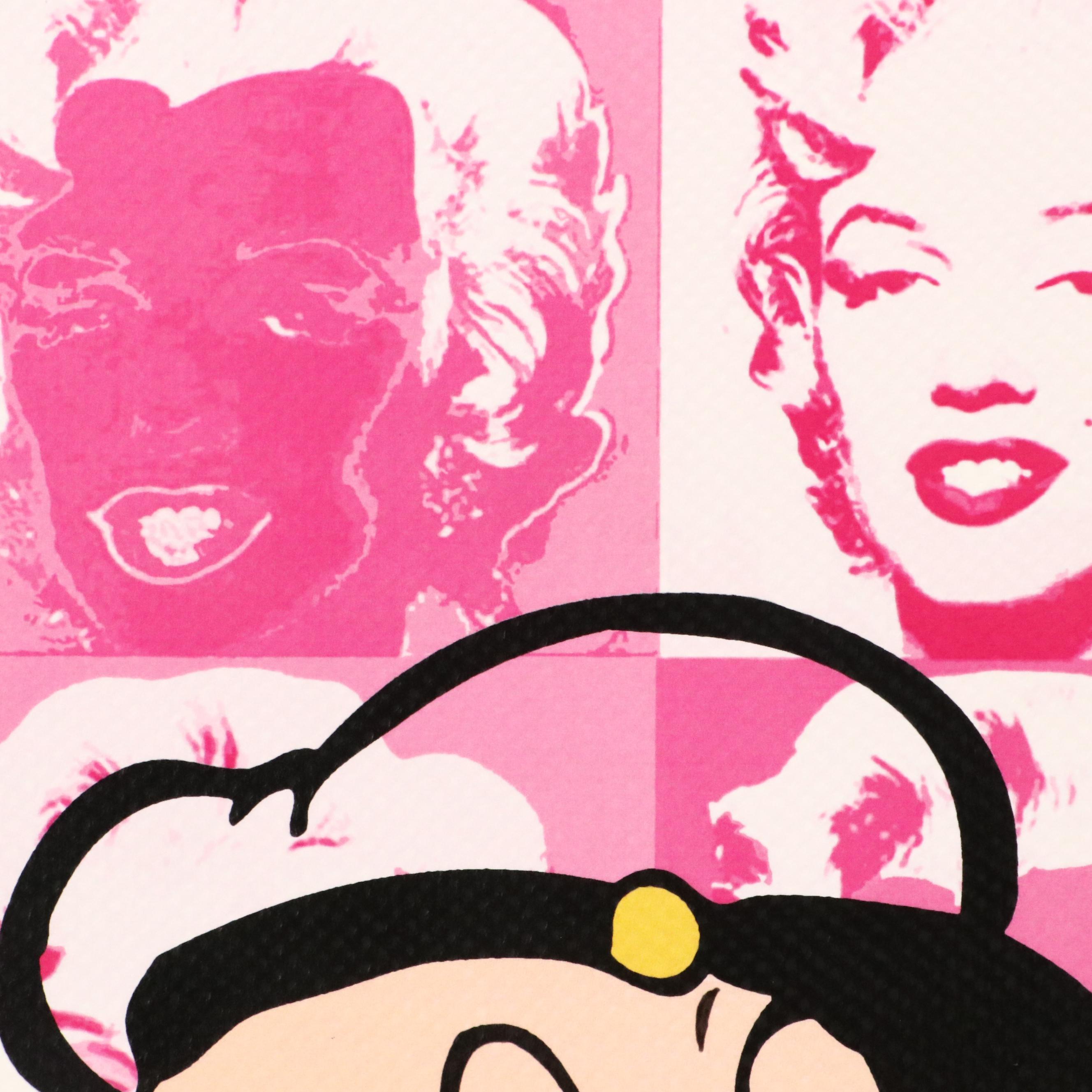 Death NYC Pop Art Digital Print with Popeye and Marilyn Monroe, 2020