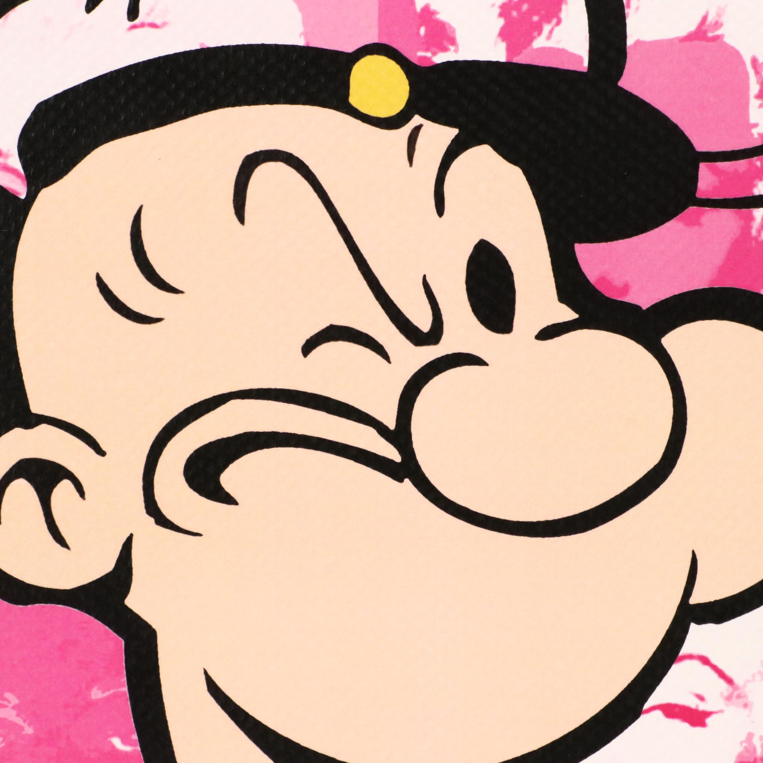 Death NYC Pop Art Digital Print with Popeye and Marilyn Monroe, 2020