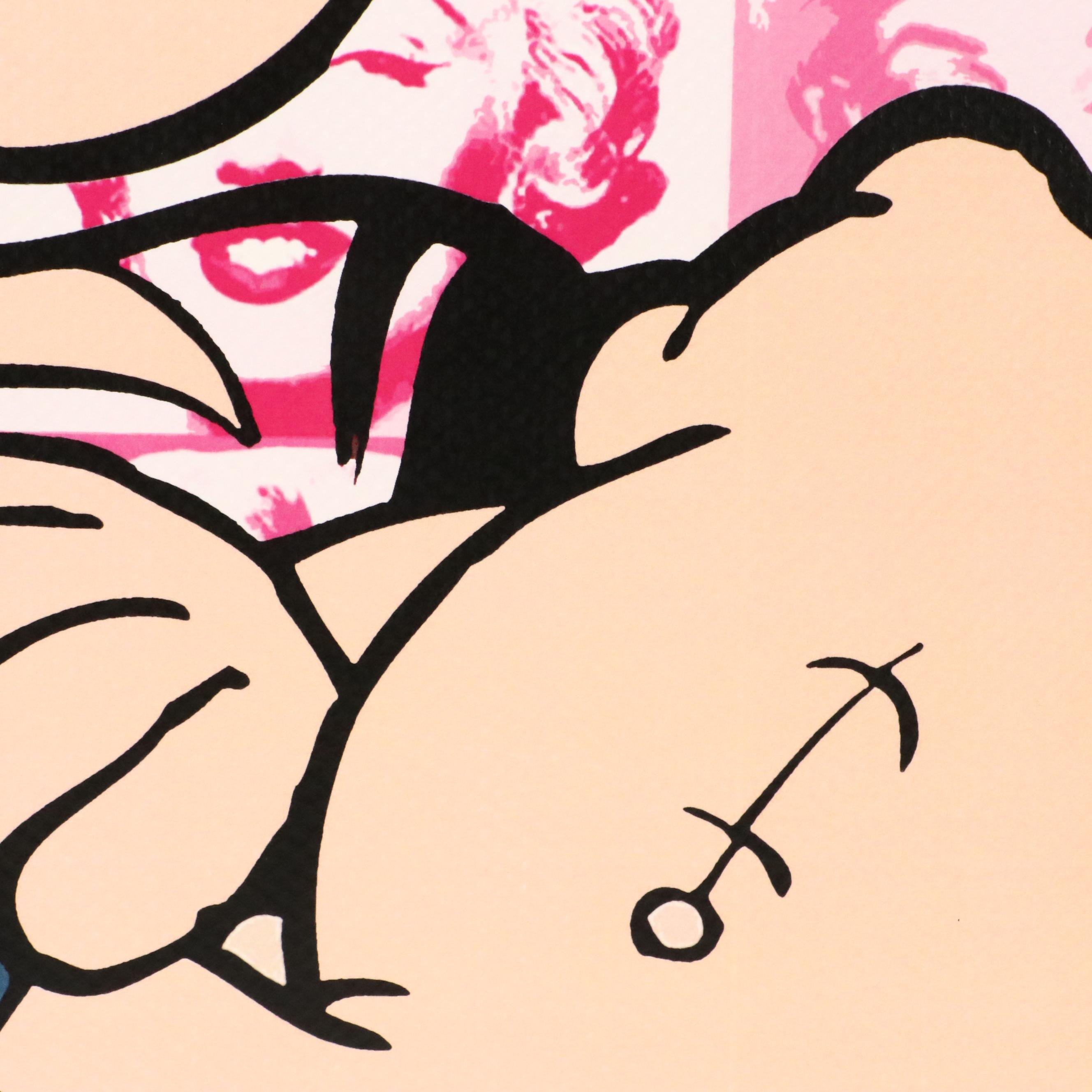 Death NYC Pop Art Digital Print with Popeye and Marilyn Monroe, 2020