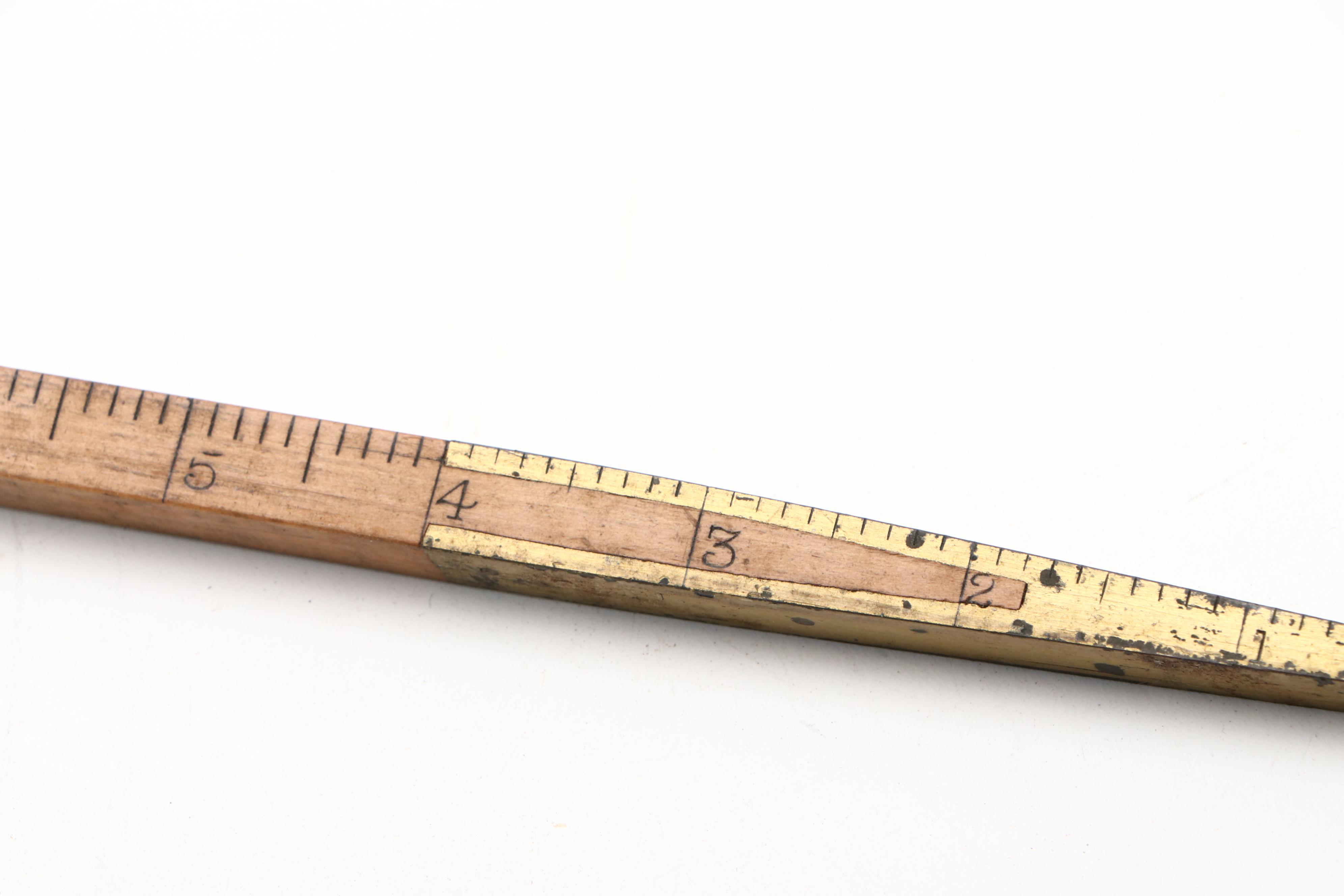 Pair of Tractor Kerosene Distillate Wooden Fuel Measuring Sticks