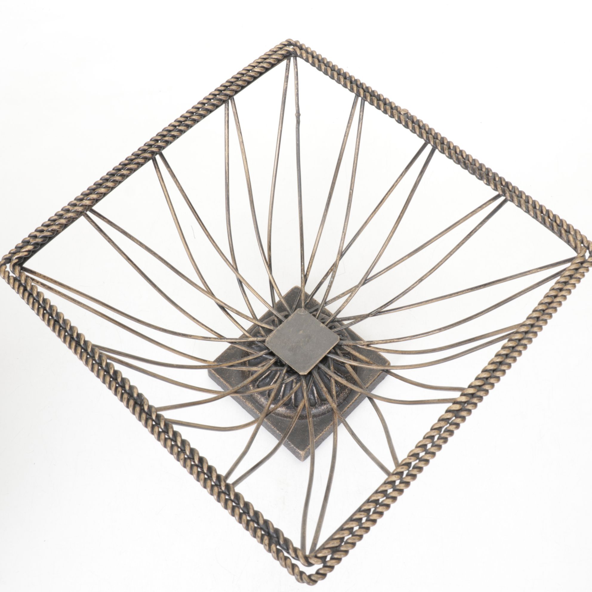 Antiqued & Brass Finish Centerpiece Bowls