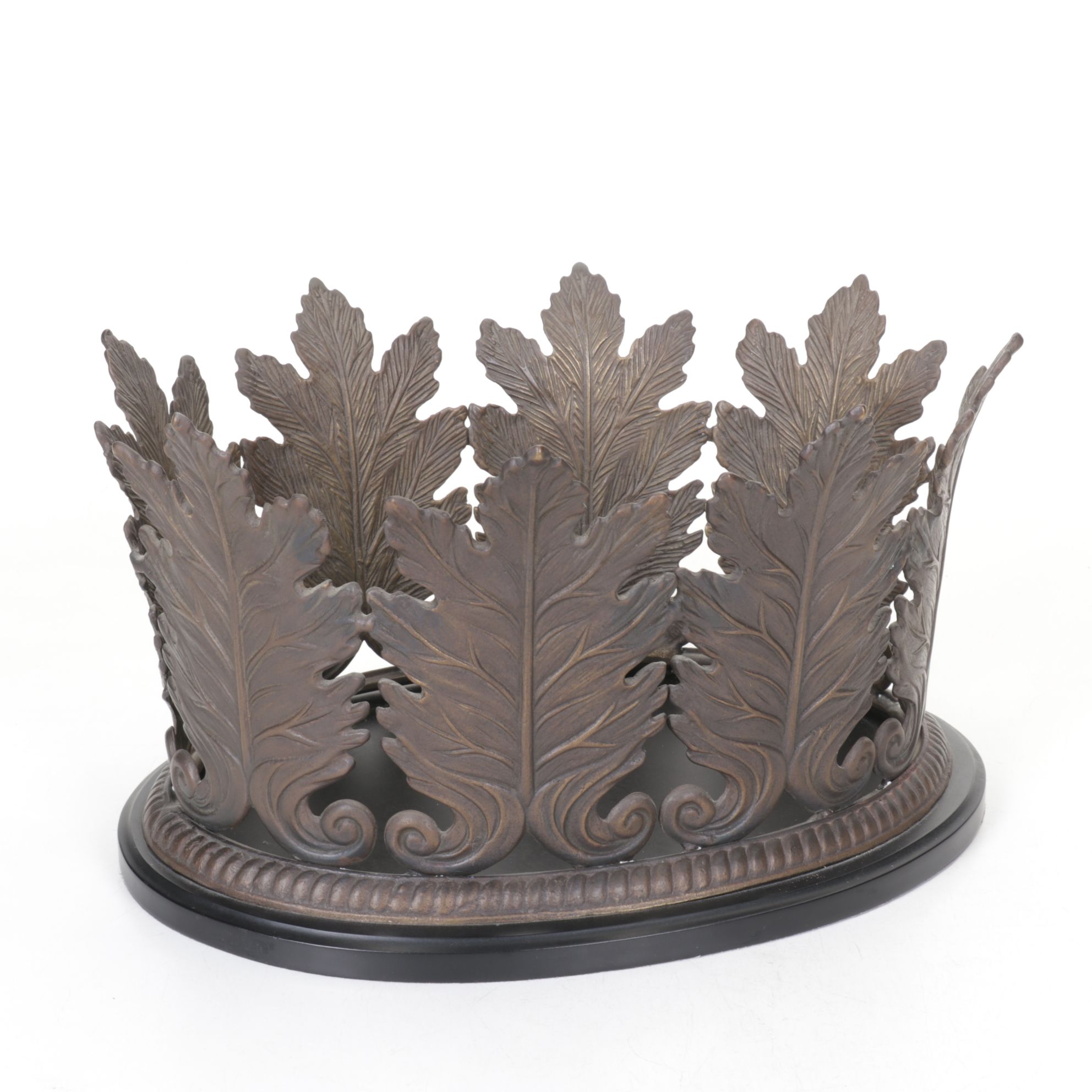 Antiqued & Brass Finish Centerpiece Bowls