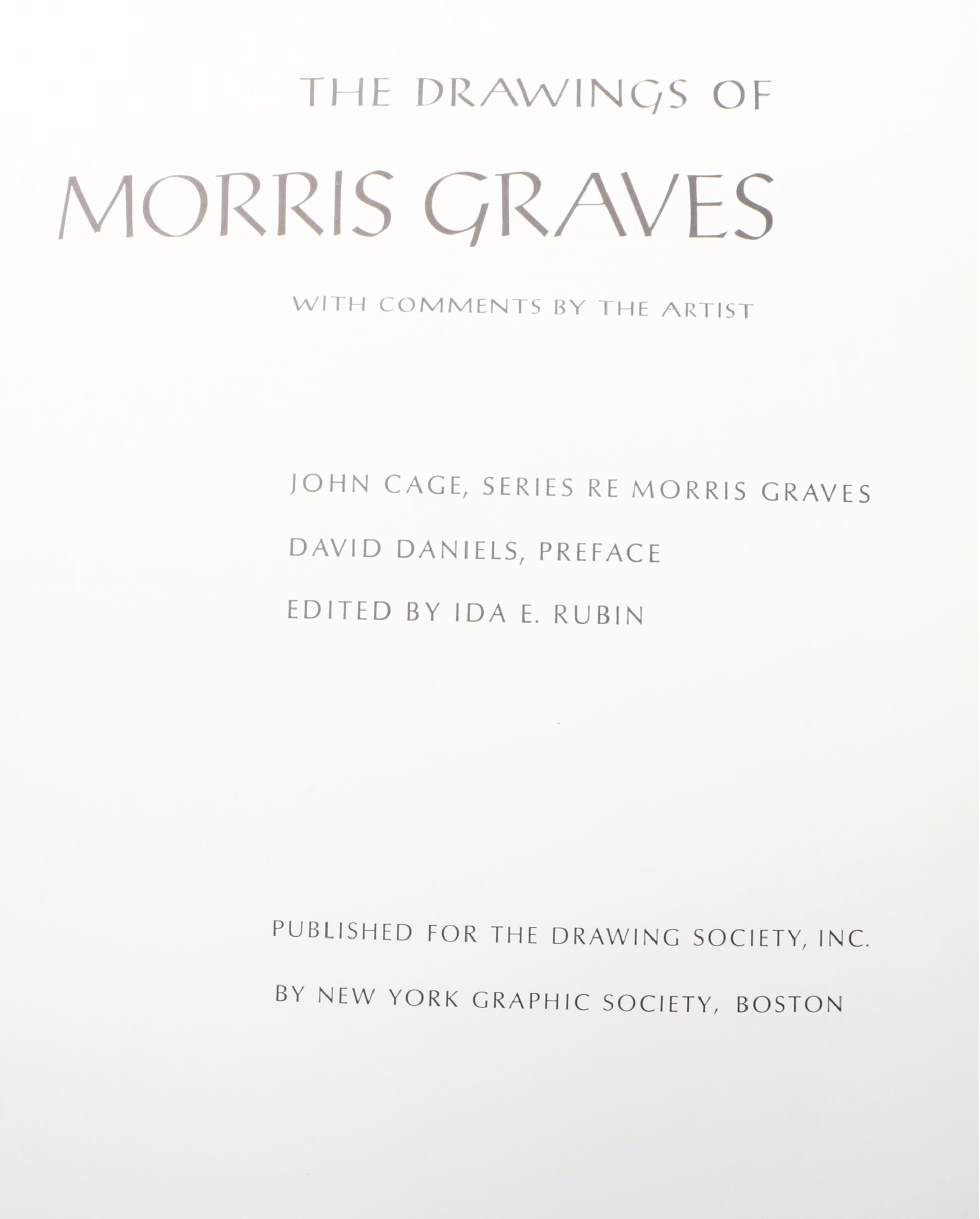 First Edition "The Drawings of Morris Graves" and More Art Books