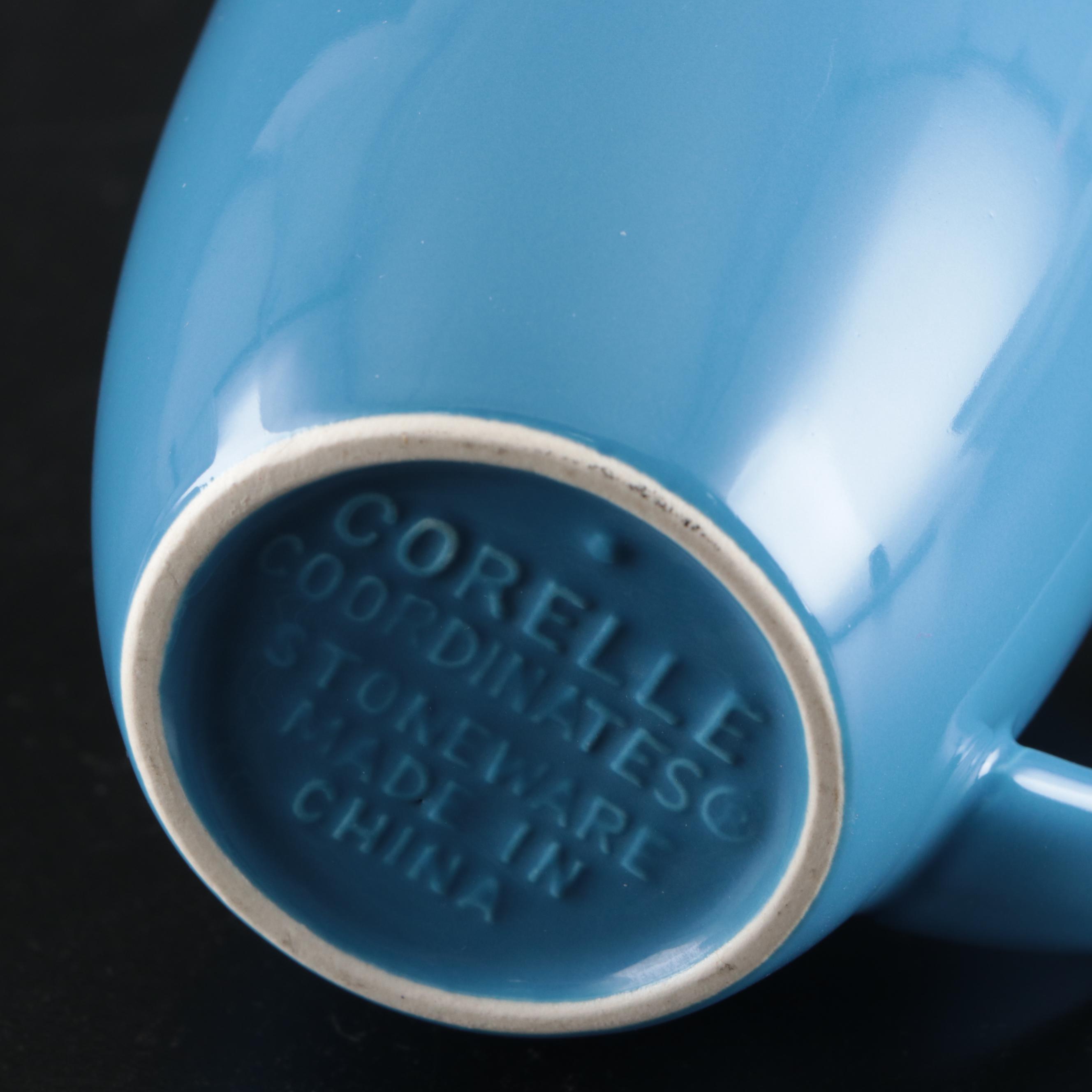 Corelle Blue and White Ceramic Dinnerware