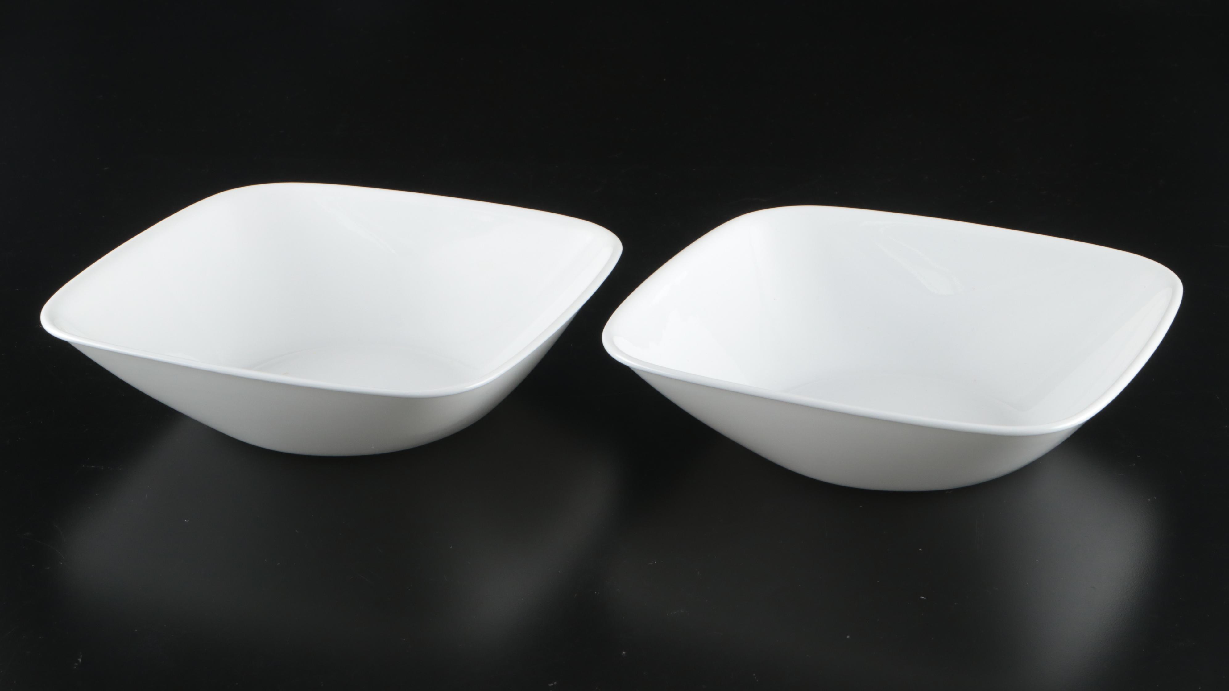 Corelle Blue and White Ceramic Dinnerware