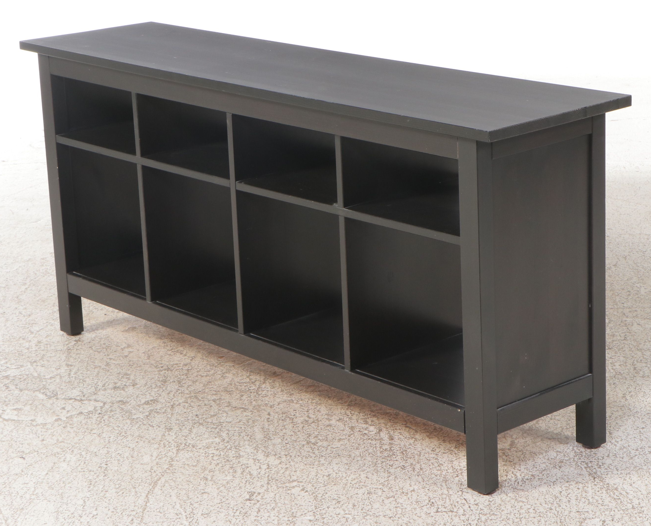 Contemporary Modern Ebonized Wood Console Table