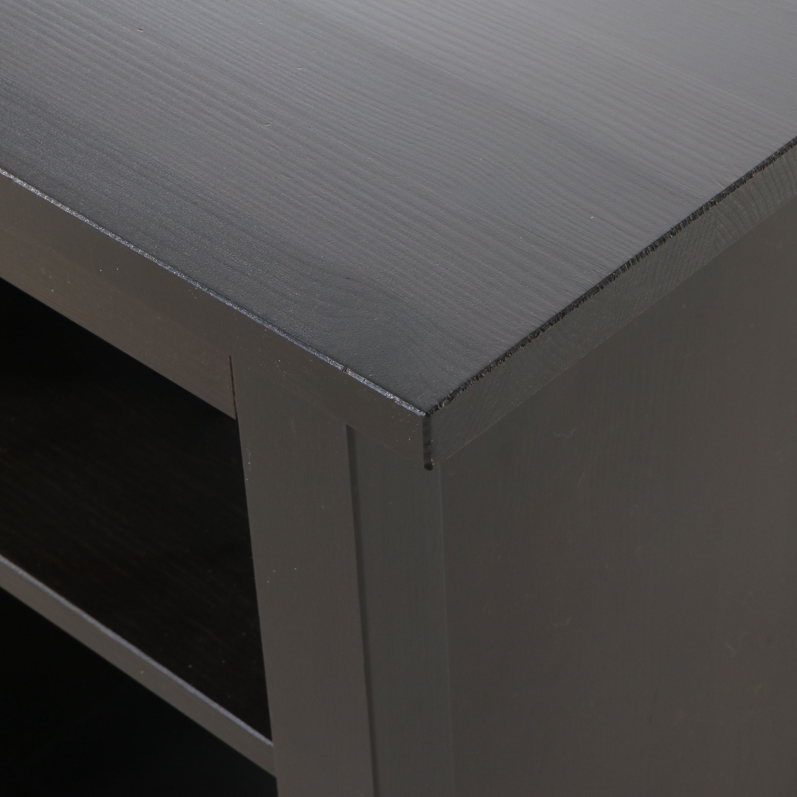 Contemporary Modern Ebonized Wood Console Table