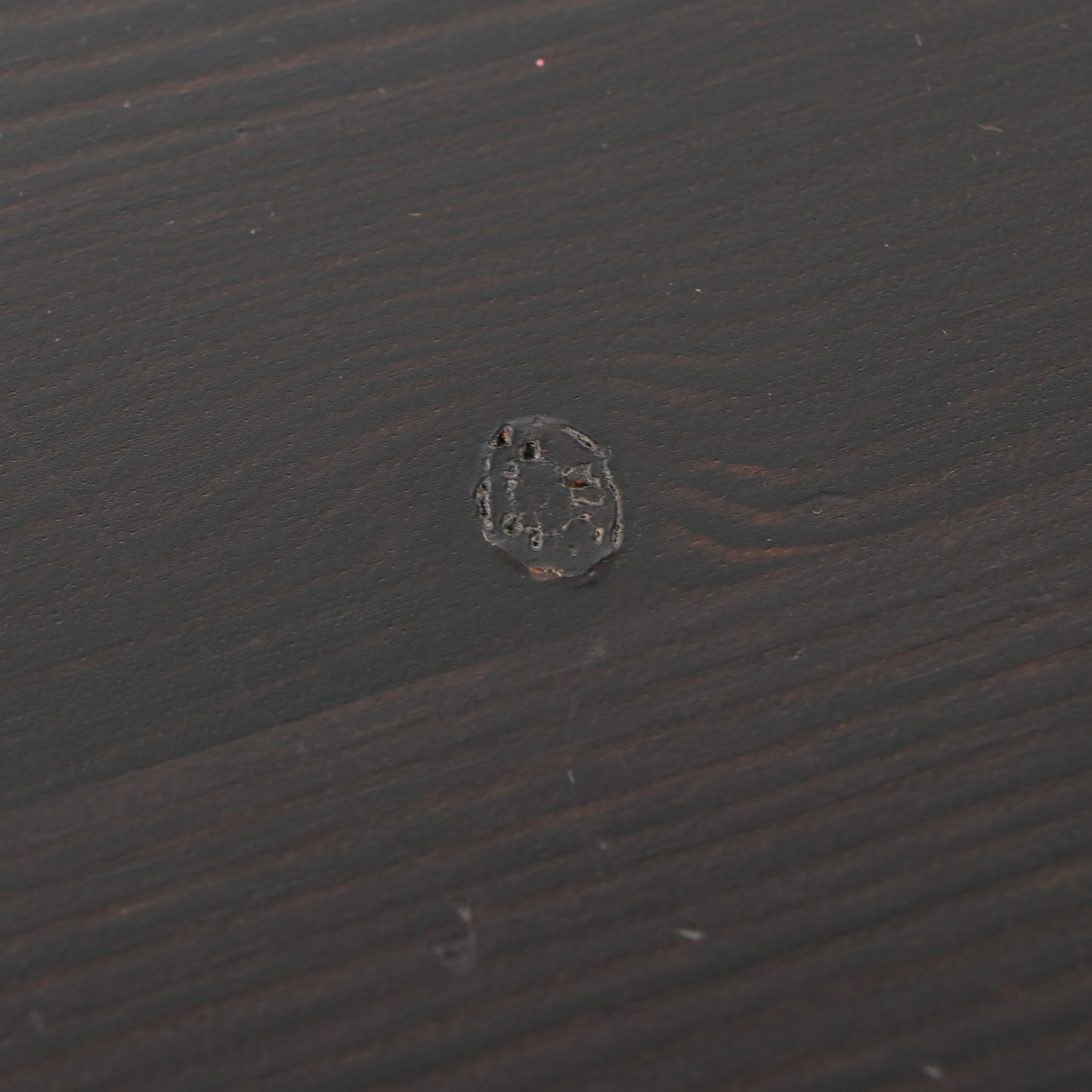 Contemporary Modern Ebonized Wood Console Table