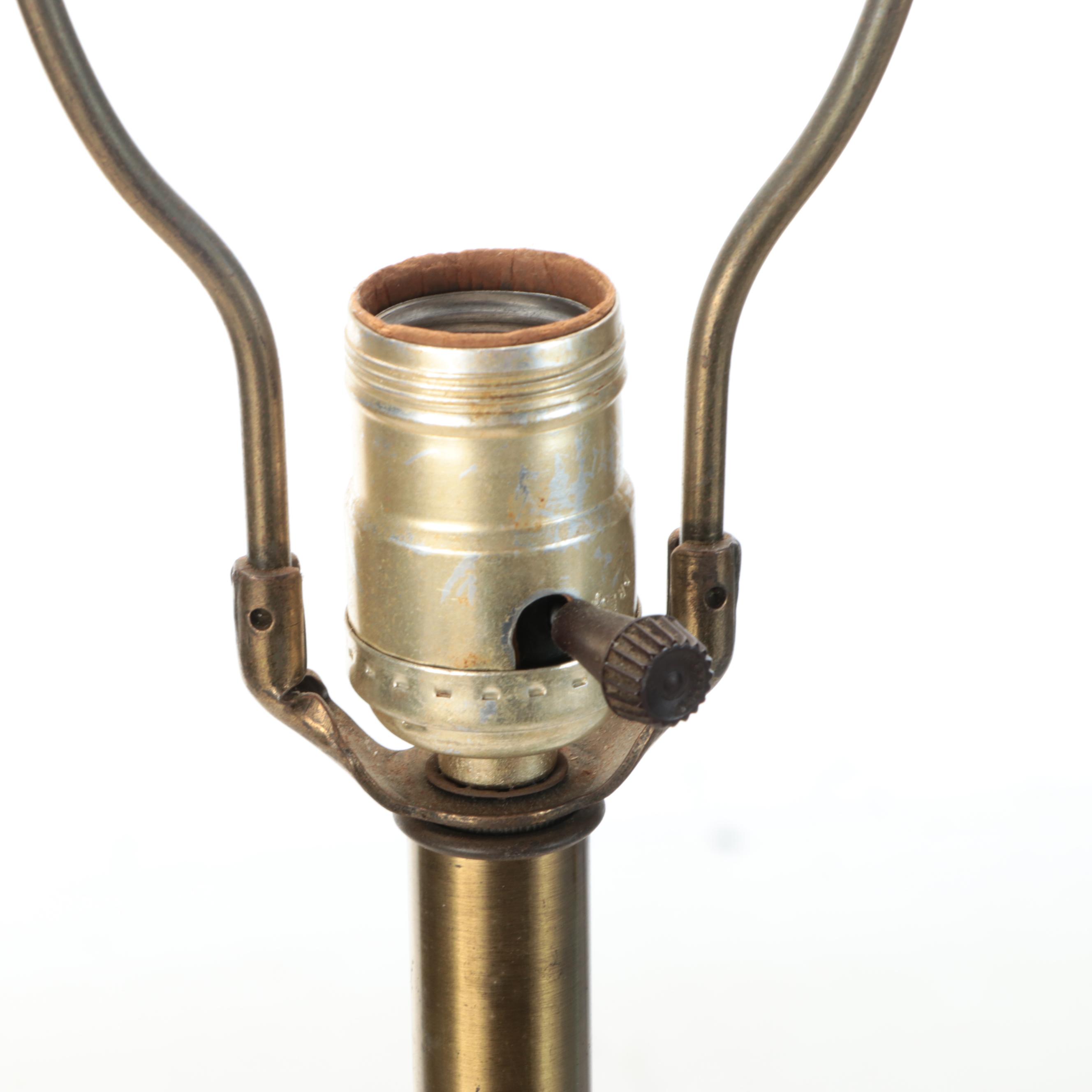 Monumental Pair of Murano Ribbed Turquoise with Aventurine Art Glass Table Lamps