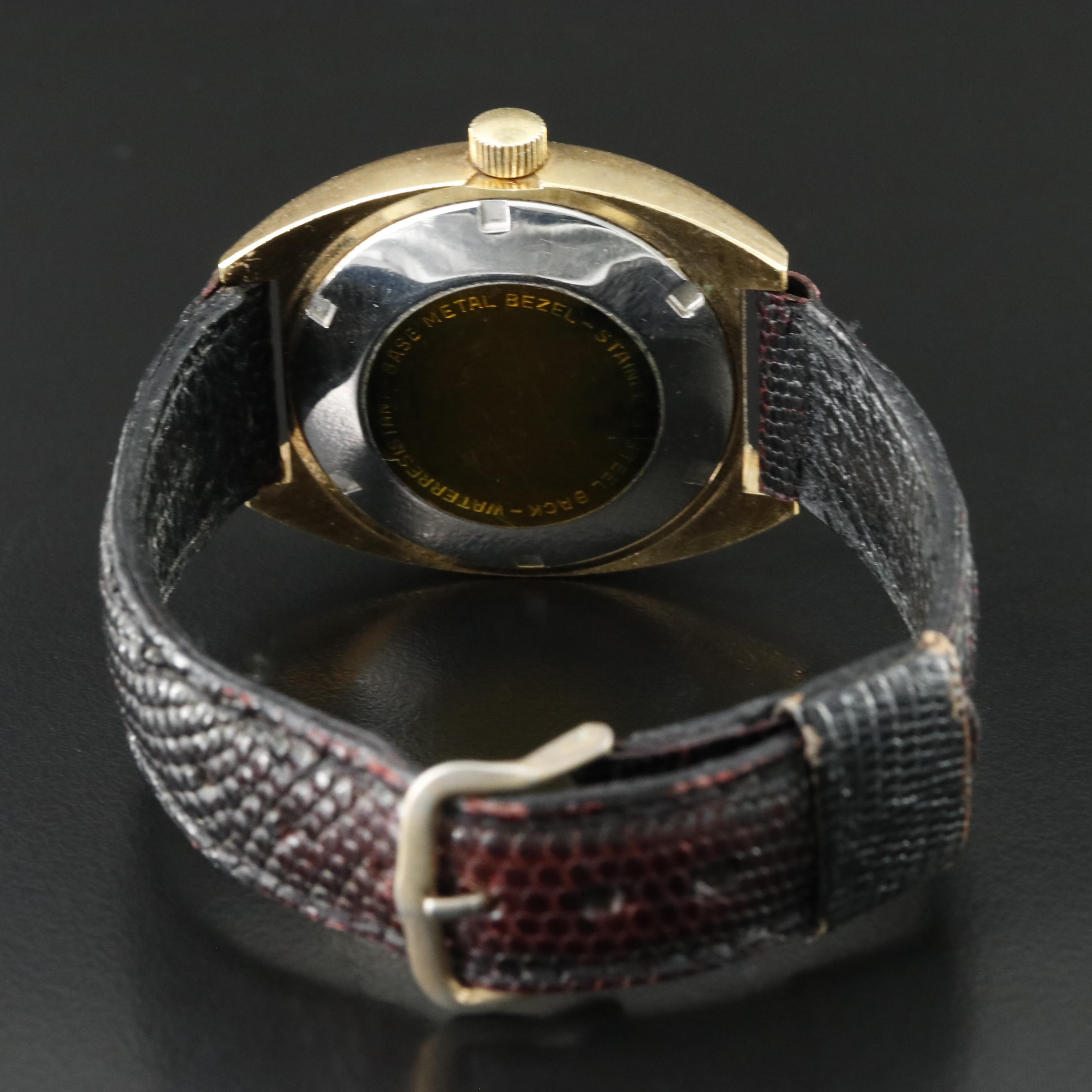 Helbros Brushed Gold-Tone Automatic Watch