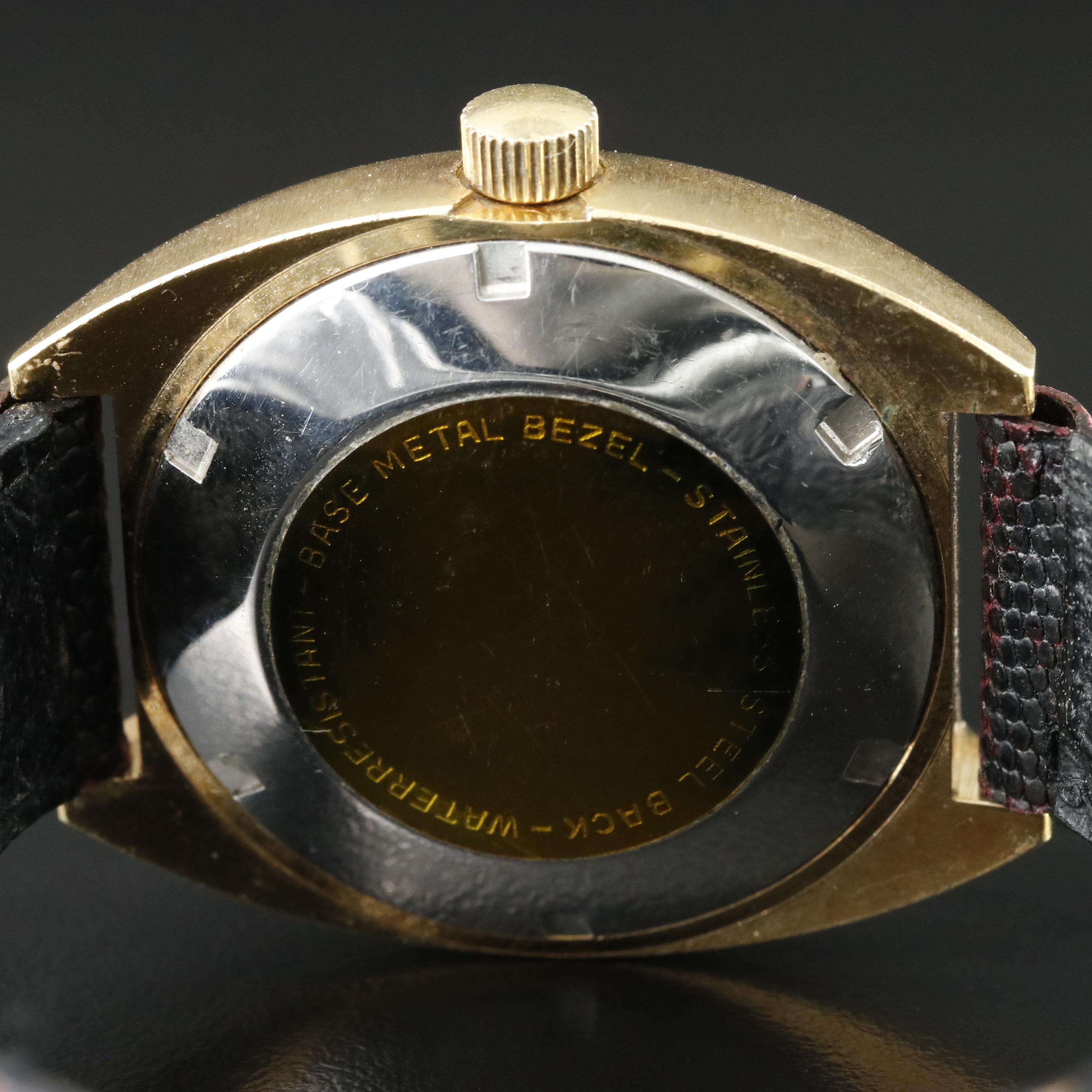 Helbros Brushed Gold-Tone Automatic Watch