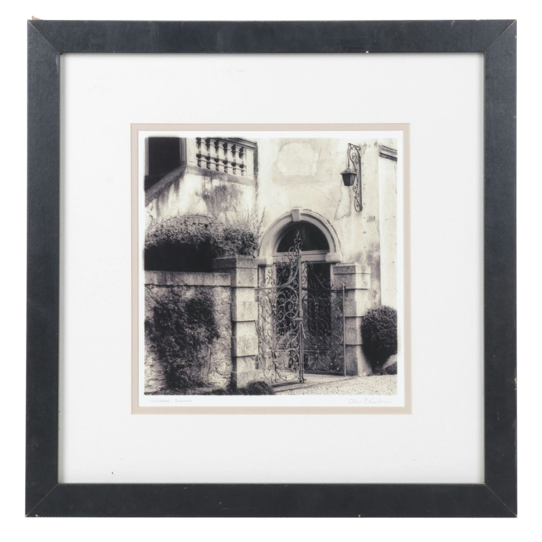 Sepia Toned Giclée After Alan Blaustein "Volterra, Toscana", Late 20th Century