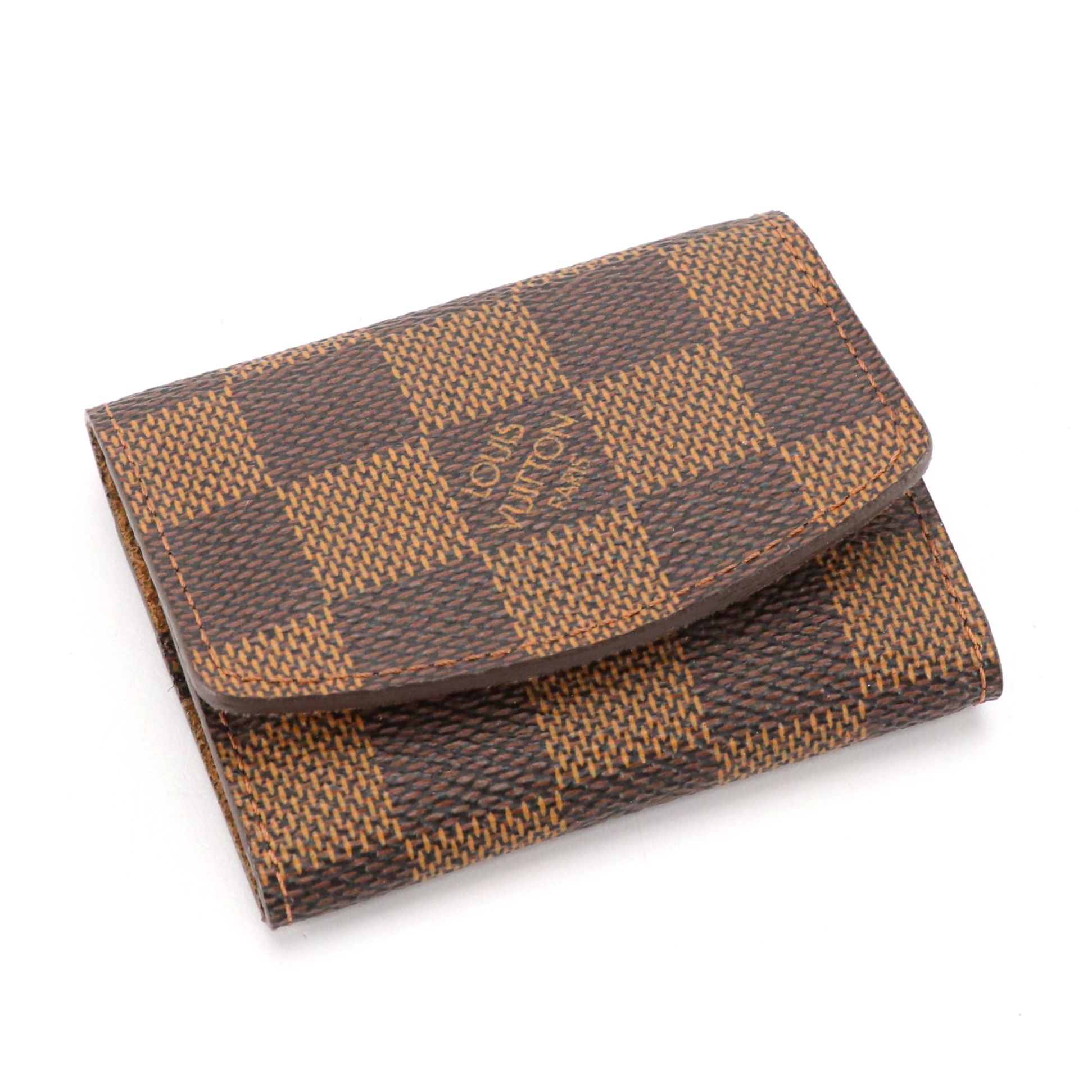Louis Vuitton Cufflink Case in Damier Ebene Canvas