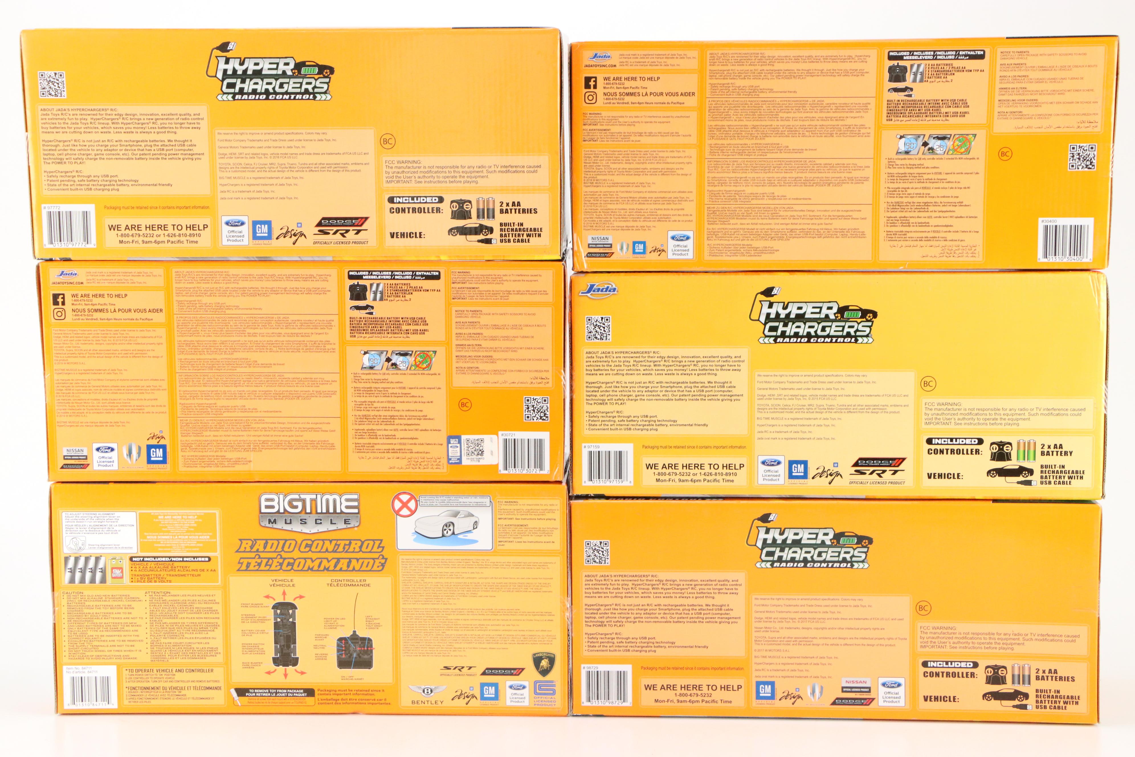 Jada Radio Control Electric Toy Cars Featuring 1970 Dodge Charger