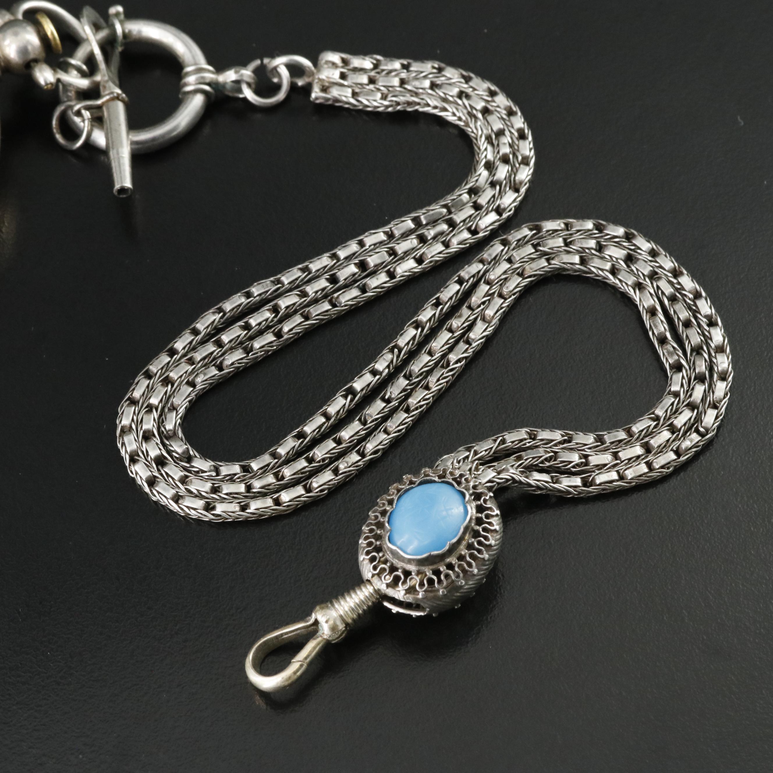 Edward Prior London Sterling Key Wind and Set Pocket Watch